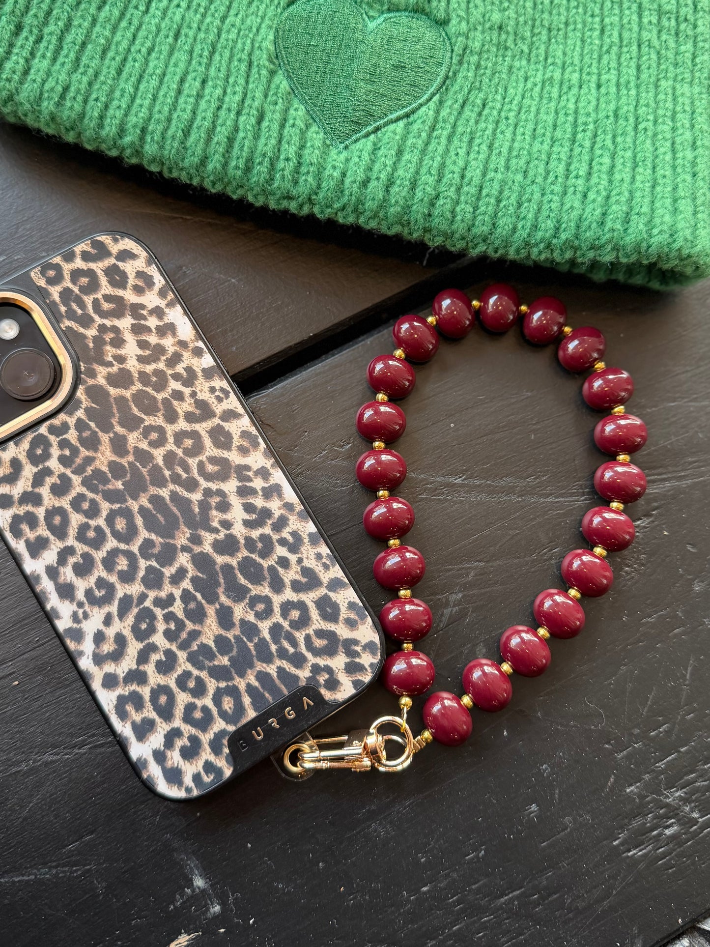 telefoonkoord burgundy