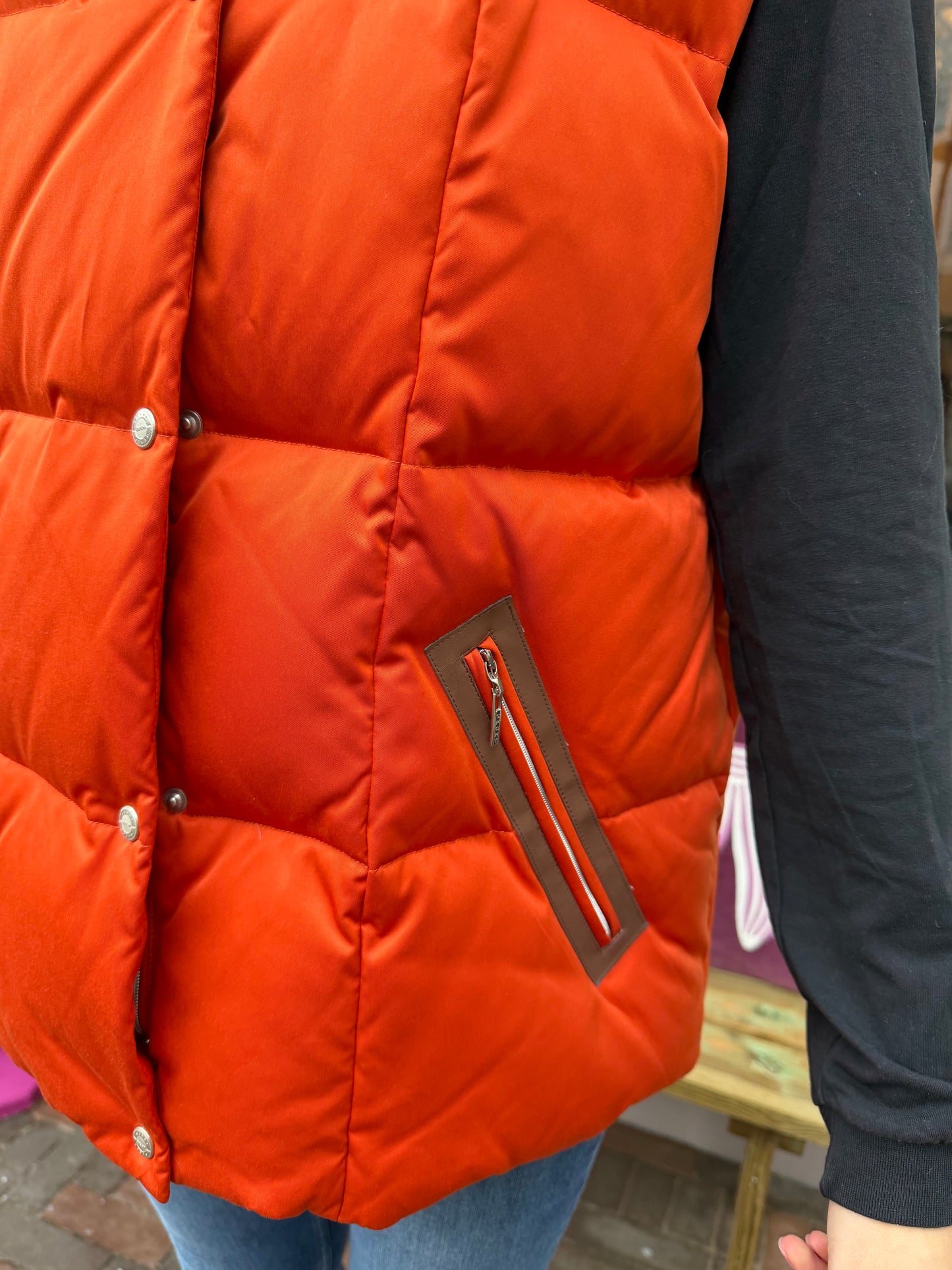 411-184 Gerry weber bodywarmer oranje maat 44