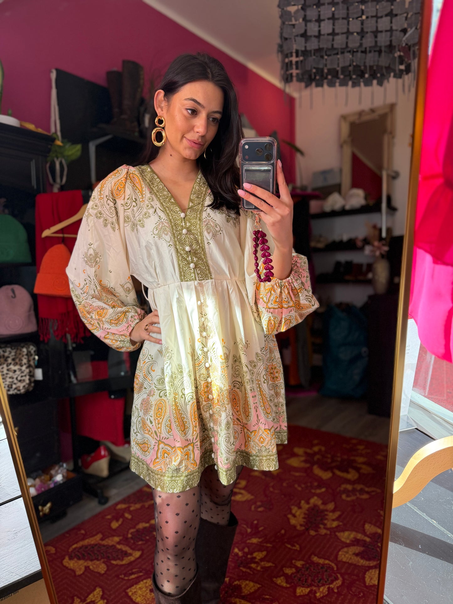 431-62 Lily Mcbee jurk maat L