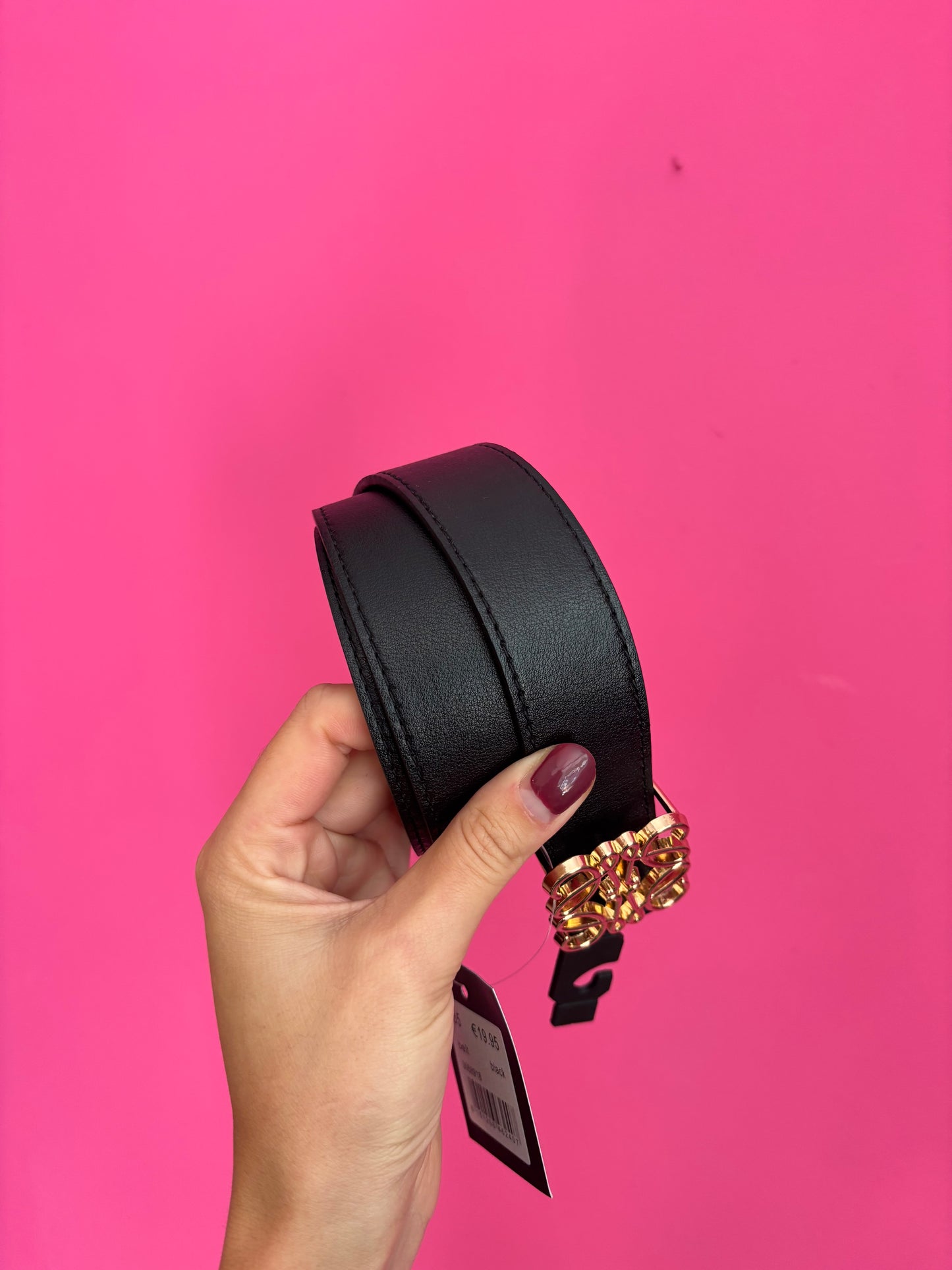 Joss riem inspired zwart PU