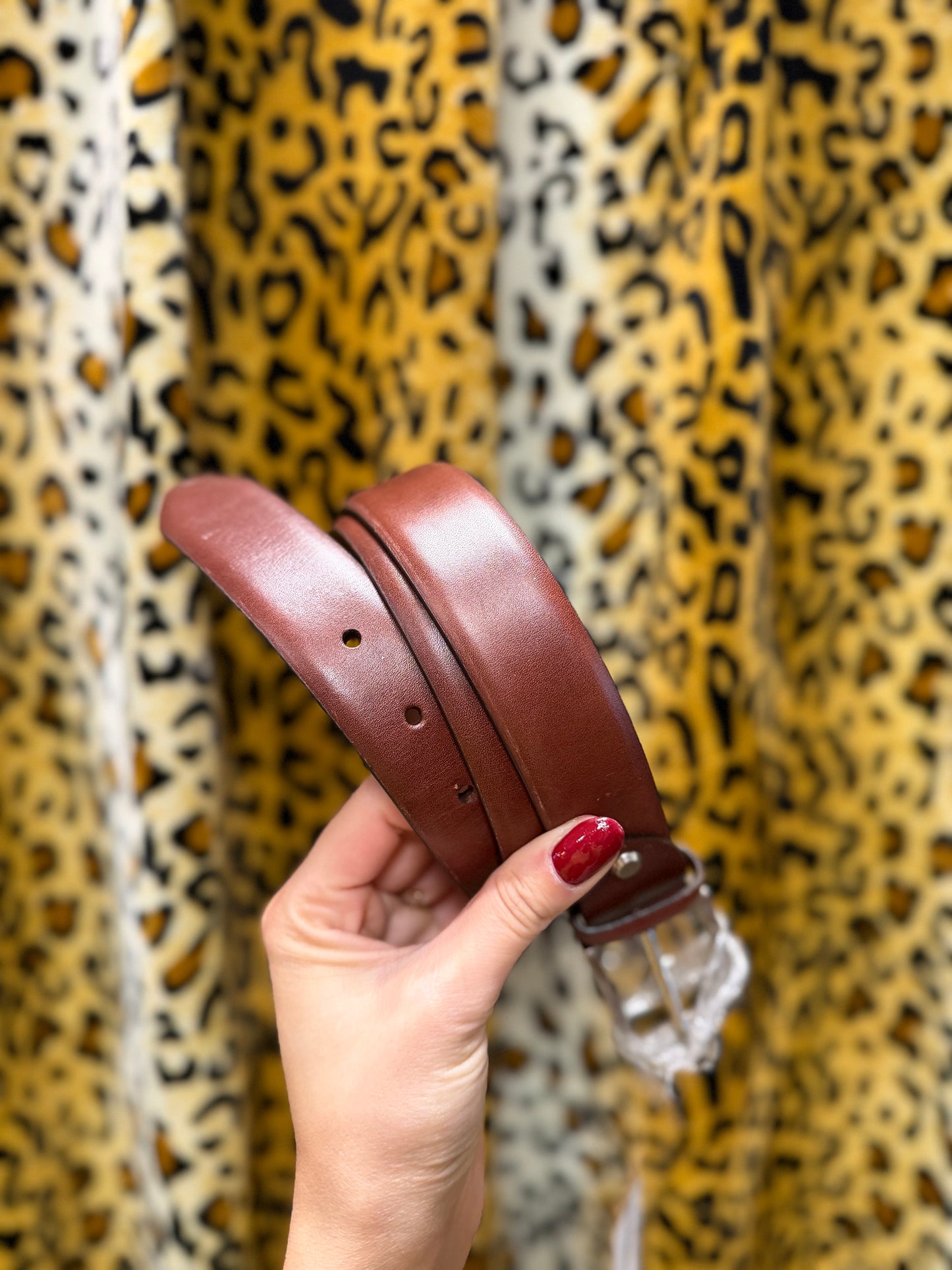 260-115/156 Old West heren riem real leather 105cm