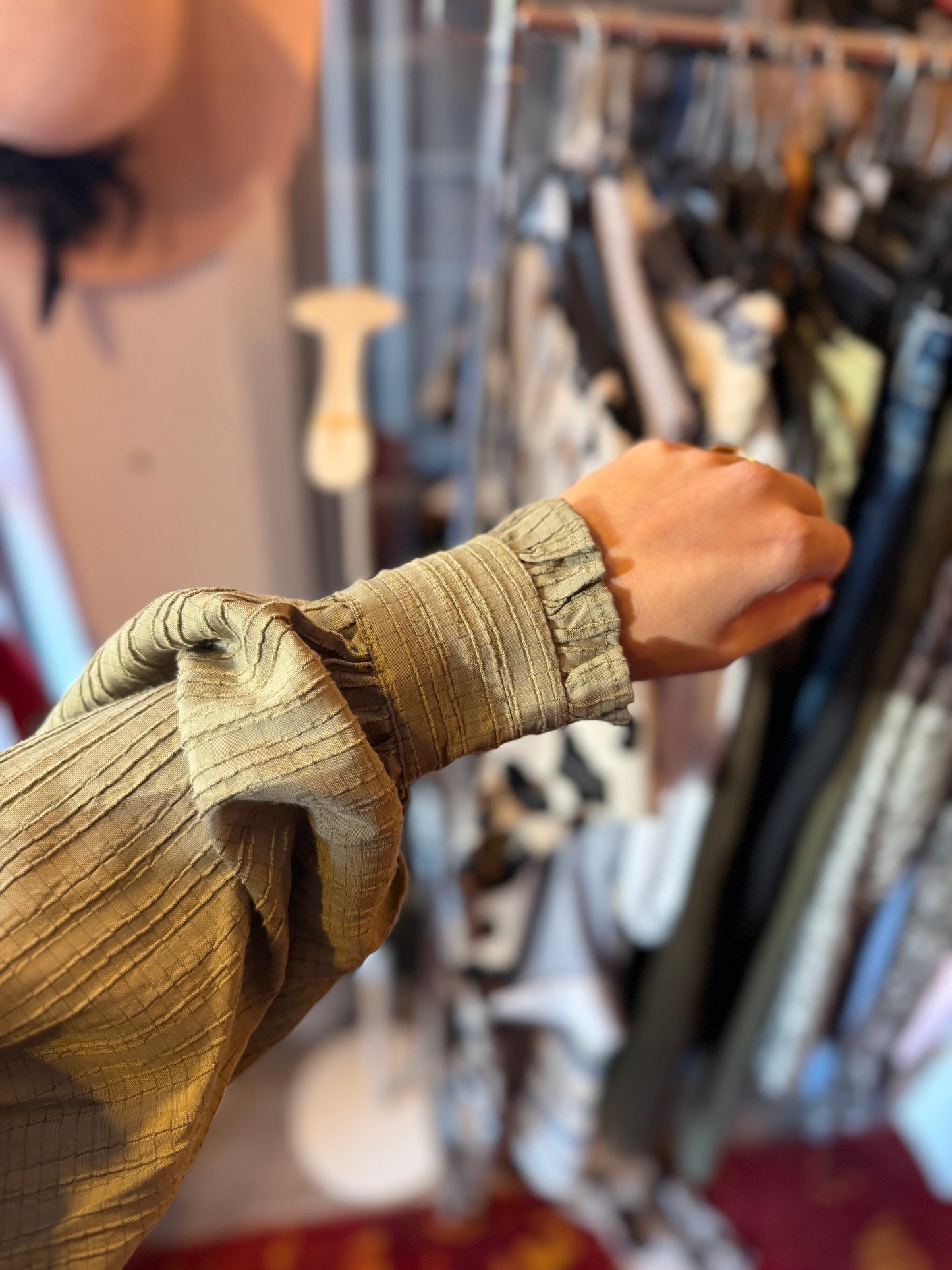 503-2 Costes blouse groen maat M