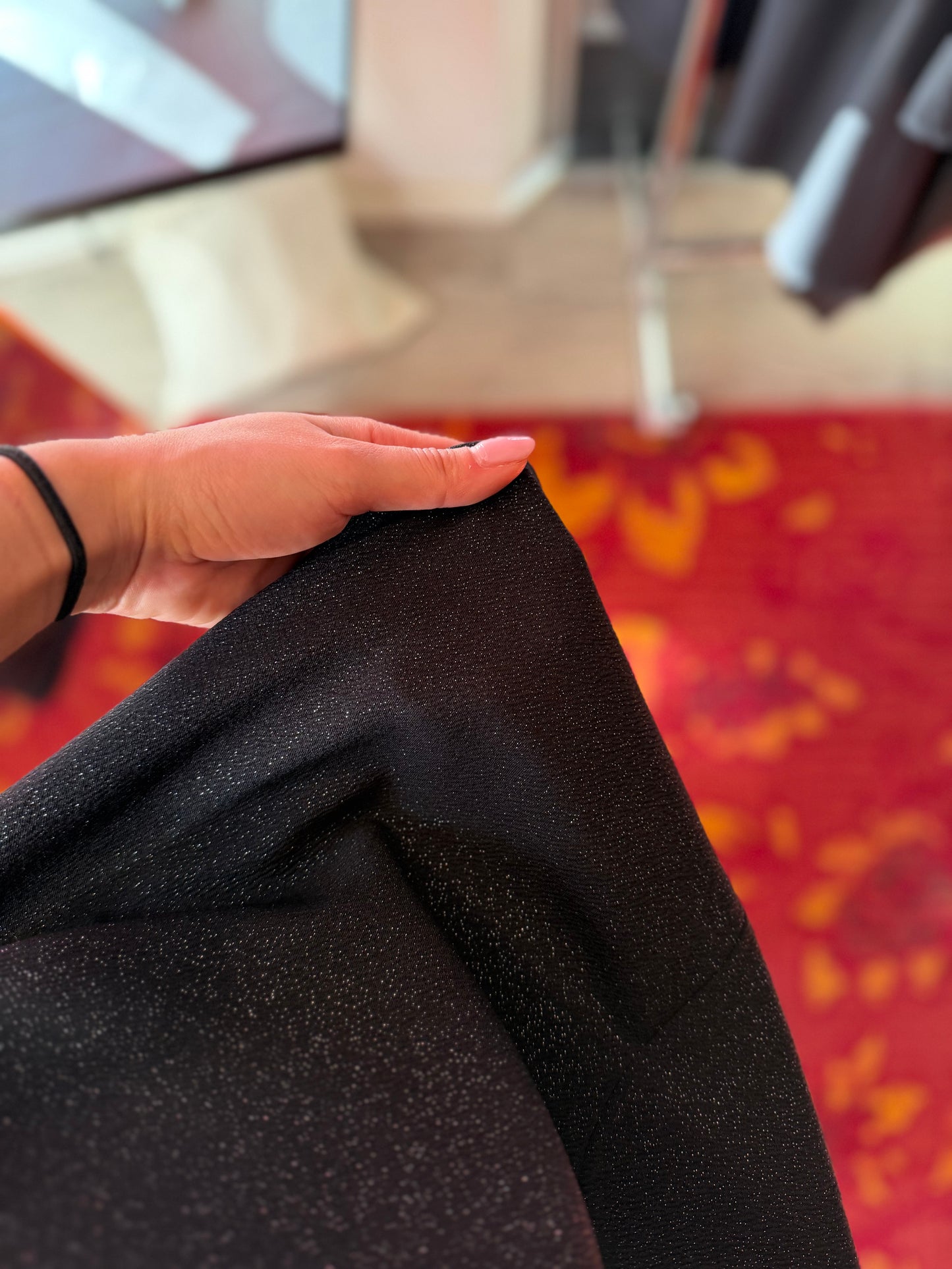 504-1 Esprit jurk glitter maat S