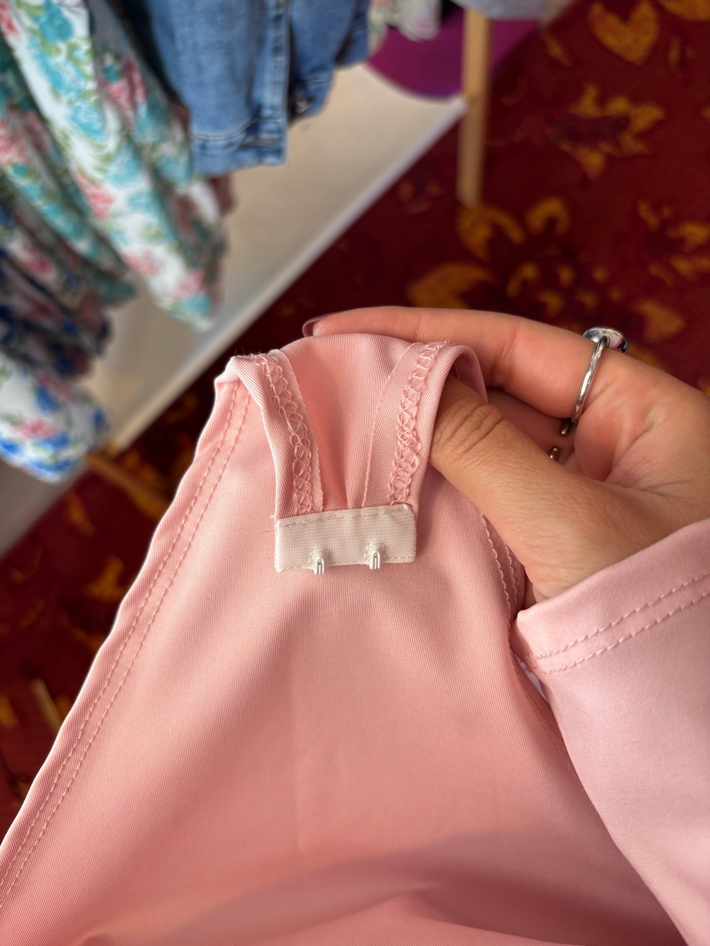 459 ByNaoom roze body maat 42 t/m 50-52