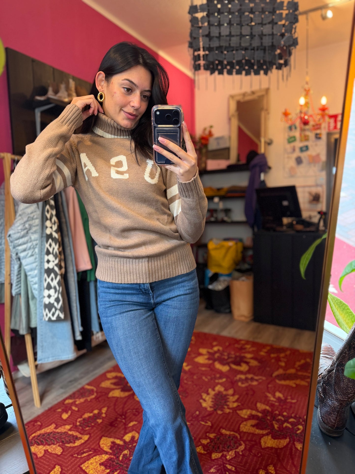 411-162 Polo land trui lamswol maat M