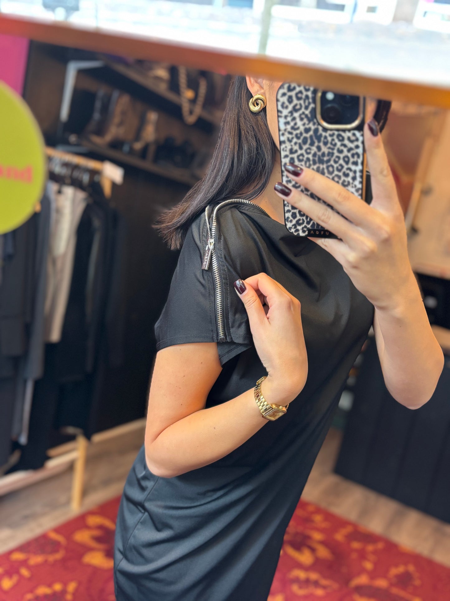 418-13 Morgan jurk zwart maat L