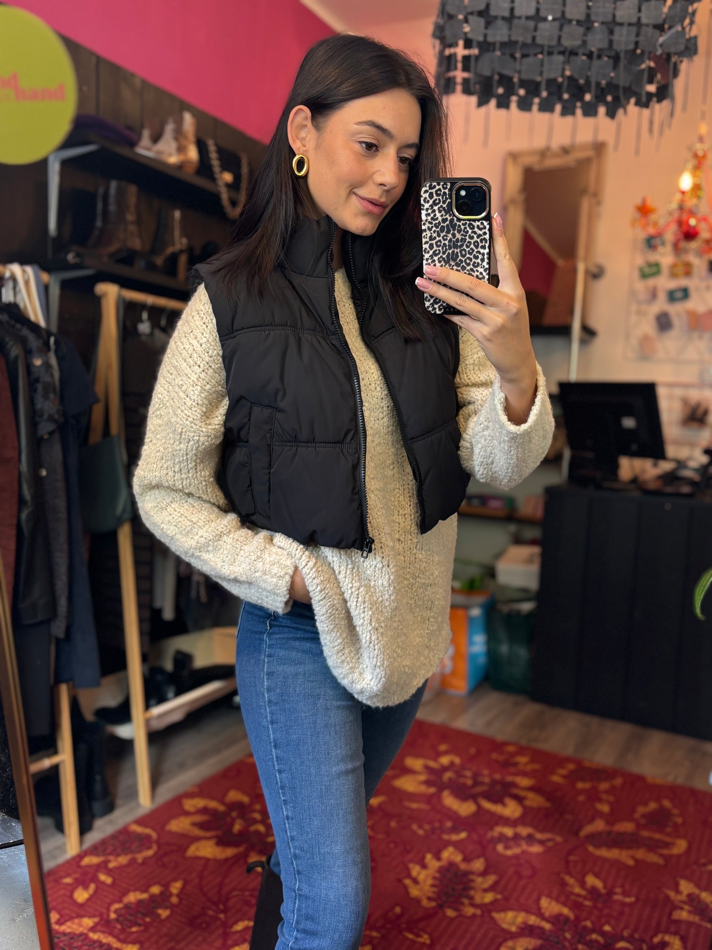 259-57 Bodywarmer zwart maat S