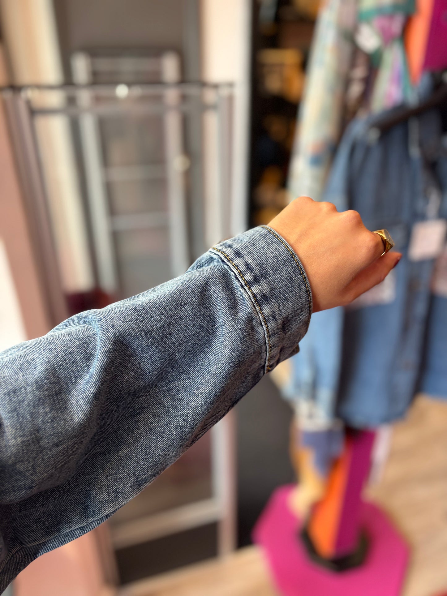 459-53 Phi Phi star spijkerjas maat XL t/m 4XL