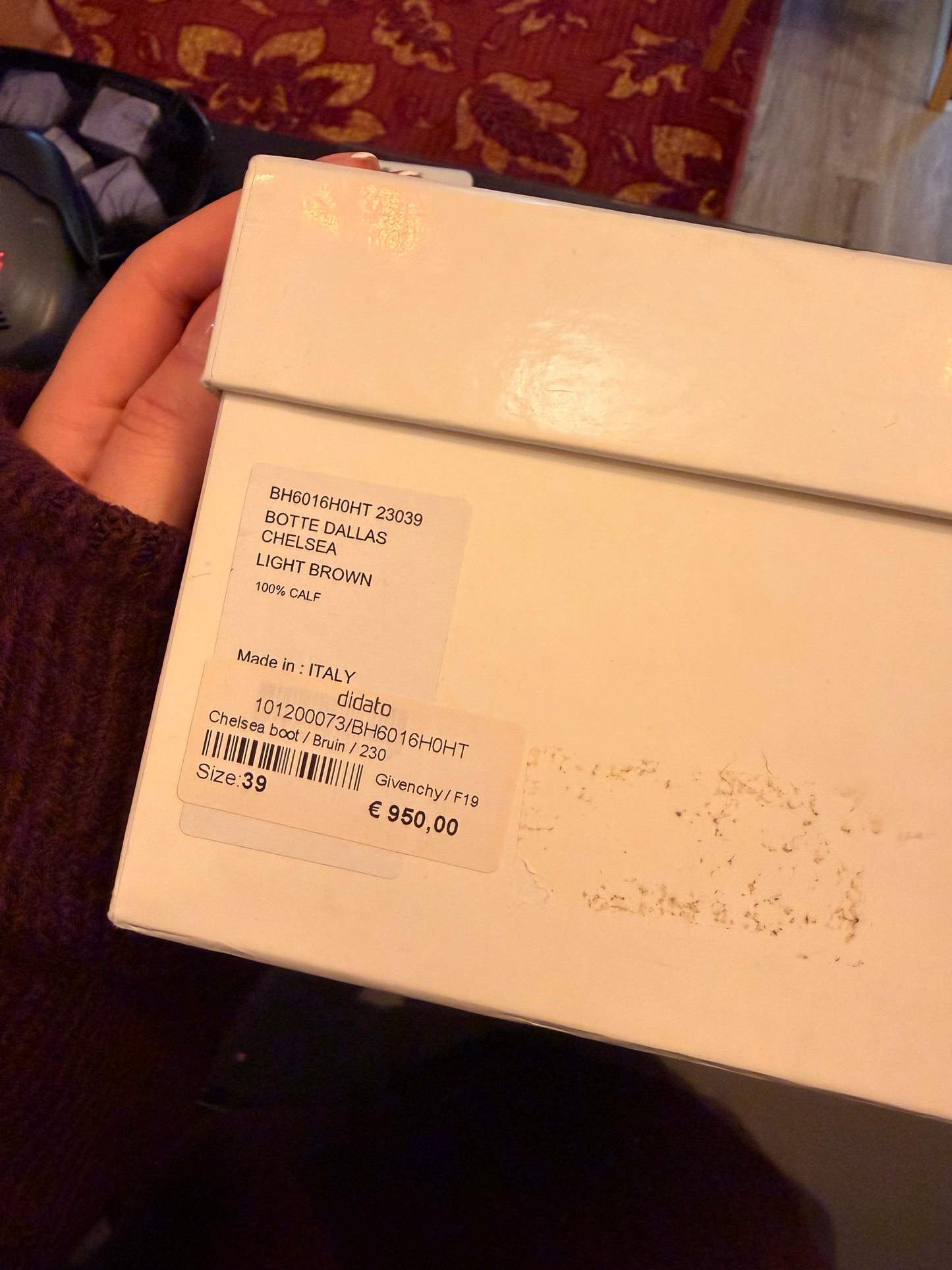 431-33 Givenchy botte dallas chelsea light brown maat 39