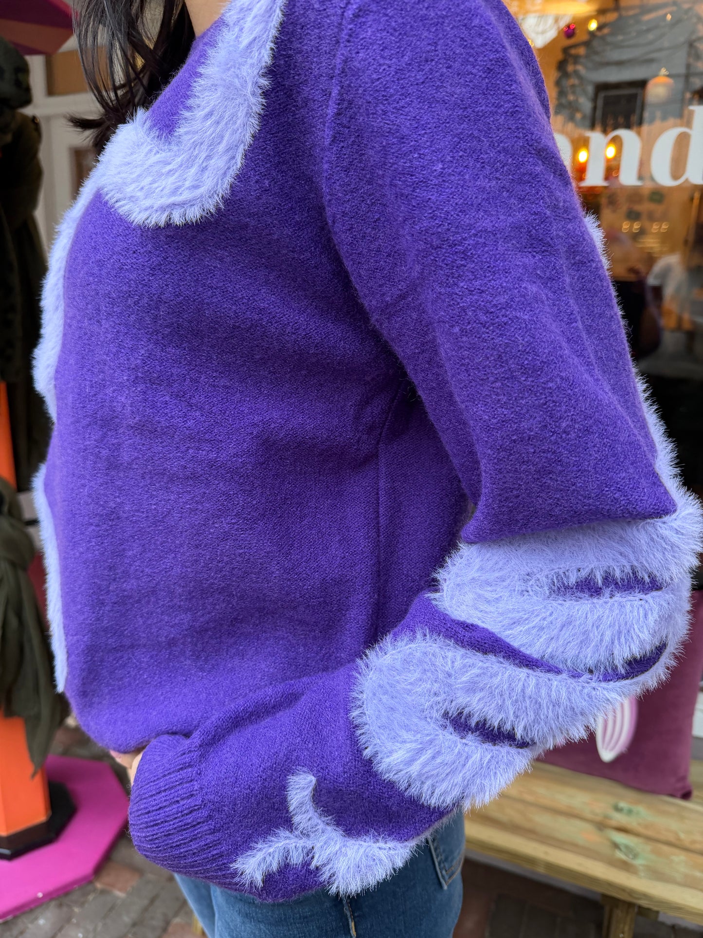 400-162 Gimme trui paars maat S/M