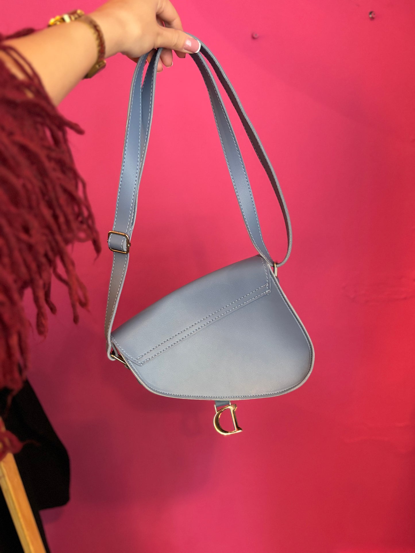 400-147 Blauwe schoudertas