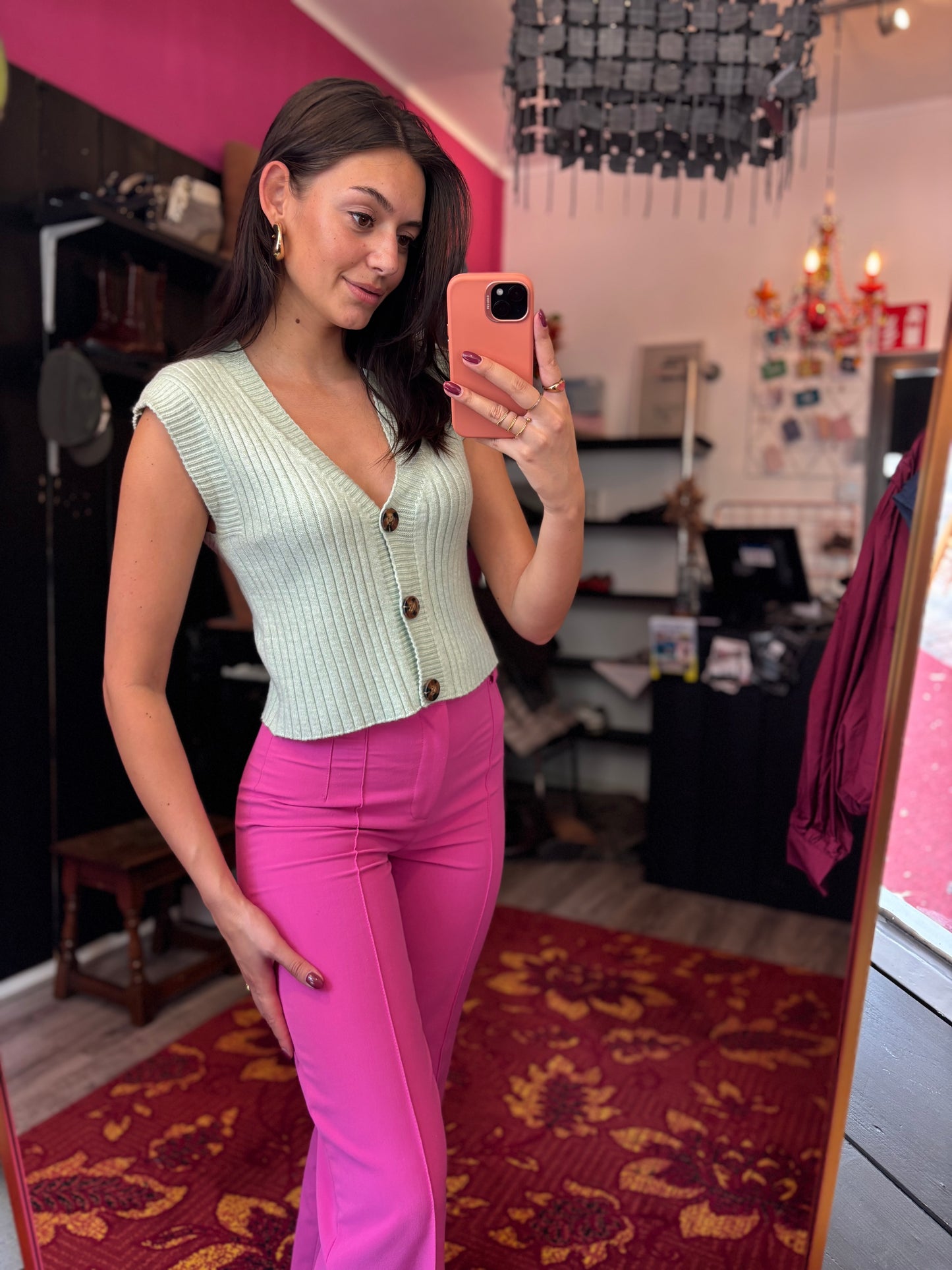 458-1 Bien blue gilet vestje XS/S