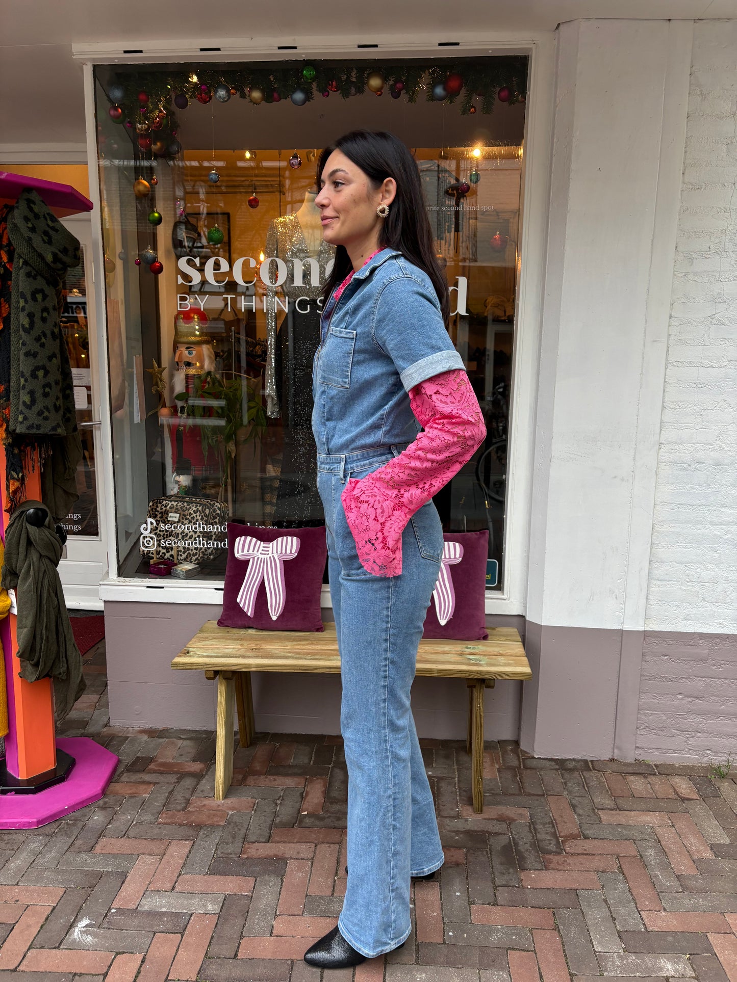 69-49 Mango spijkerpak maat L