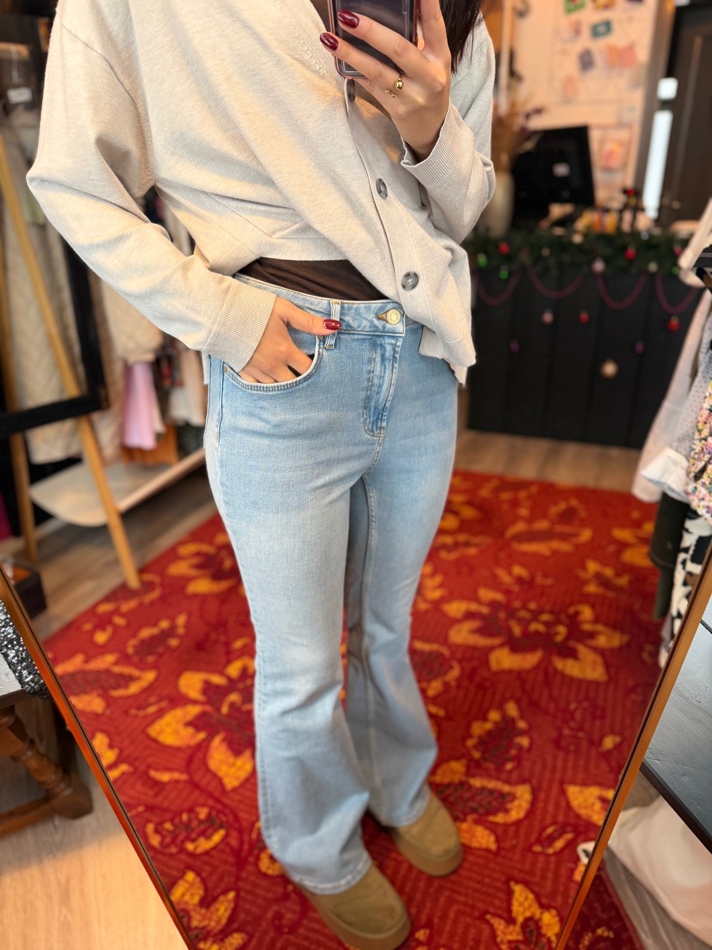 69-50 Cotton club high rise jeans maat 32