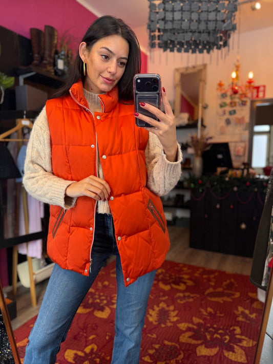 411-184 Gerry weber bodywarmer oranje maat 44