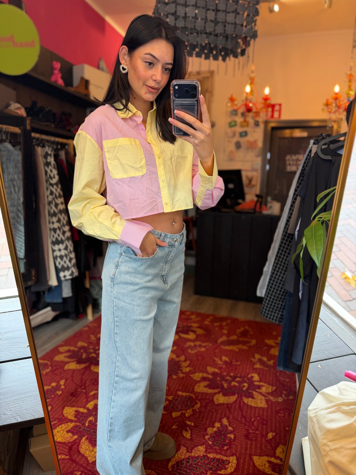 459-46 ByNaoom comfort denim jeans maat 42 nieuw