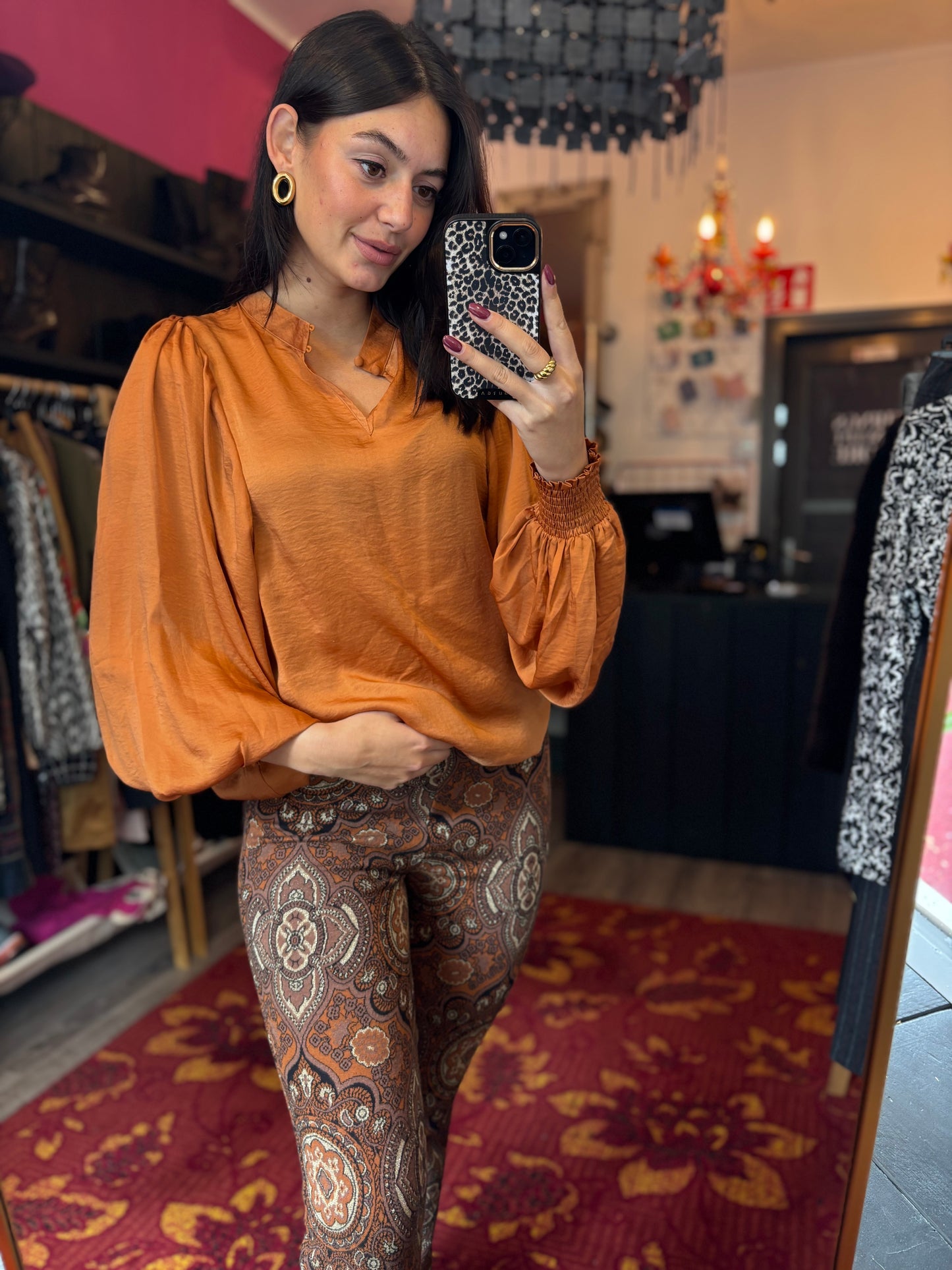 176-131 Summum satijnen blouse maat 36