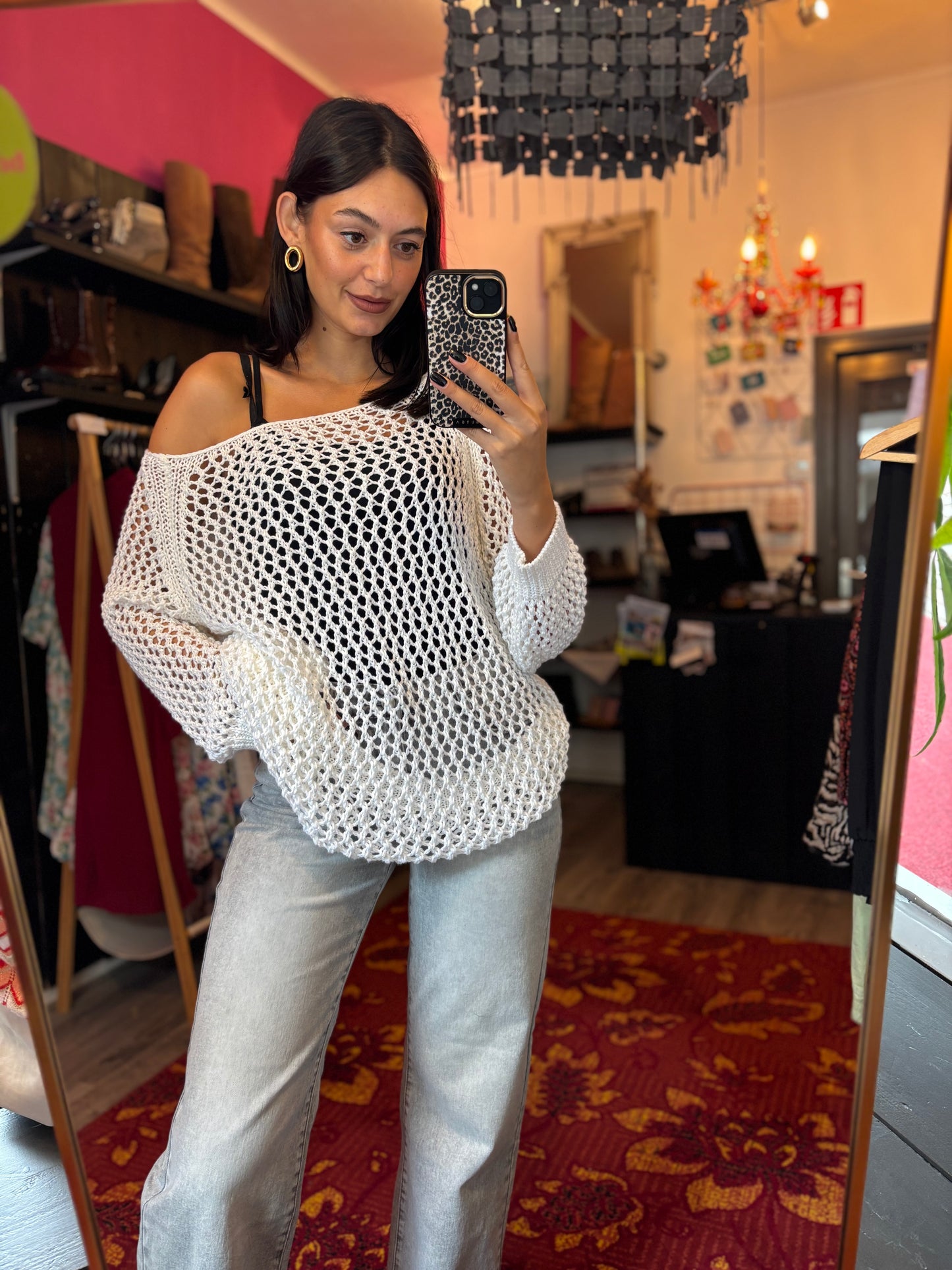 452-59 Anna trui gehaakt maat XXL