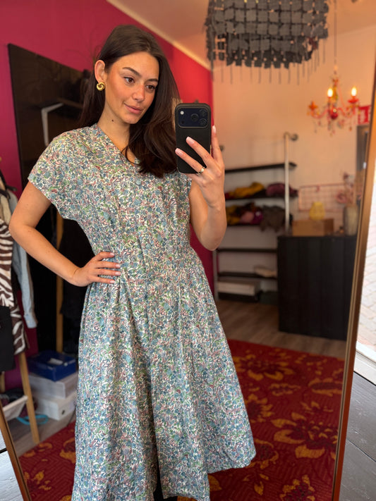 269-241 Bloemen jurk maat S