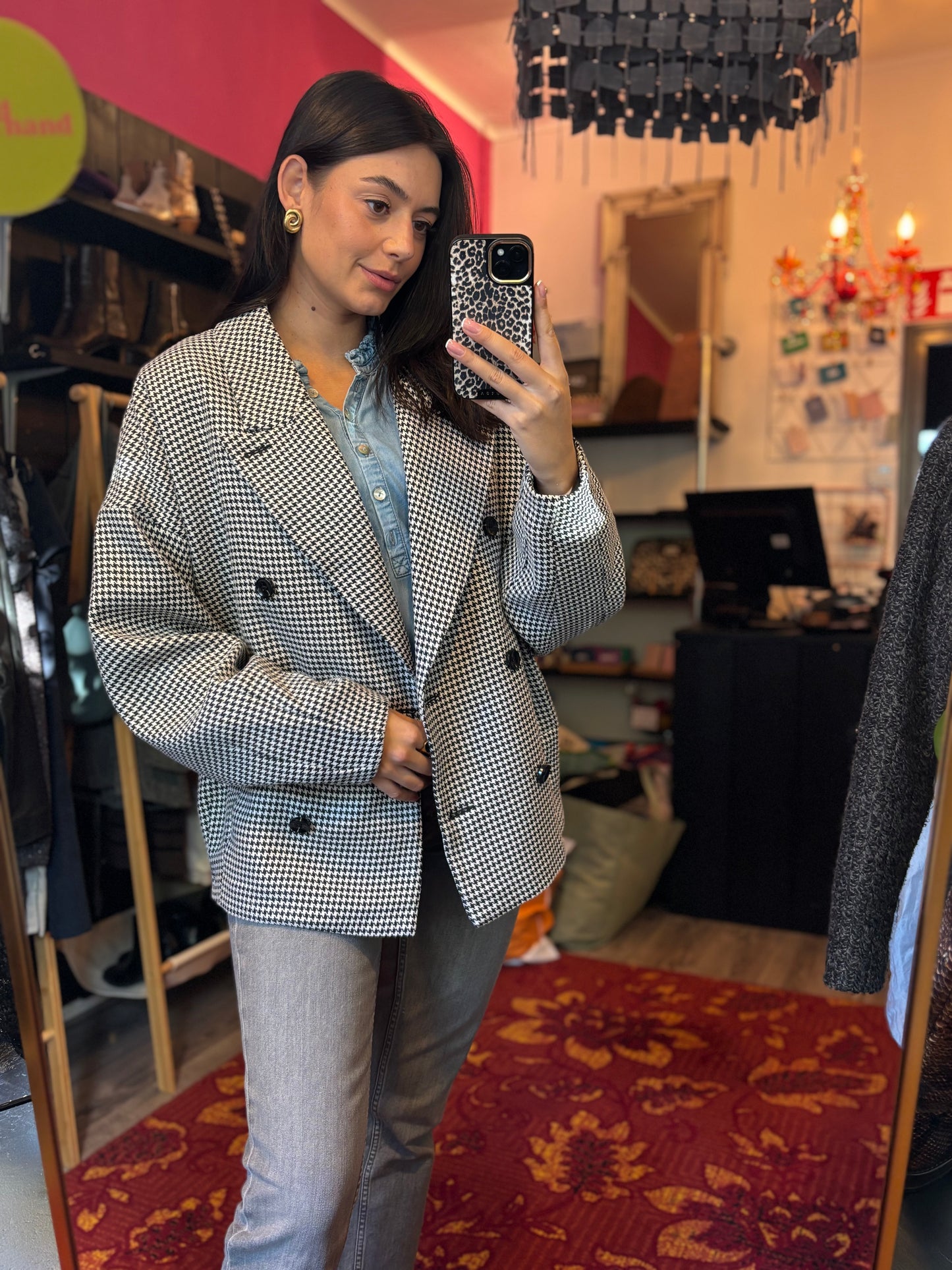 485-4 Shoeby oversized blazer jasje maat M/L