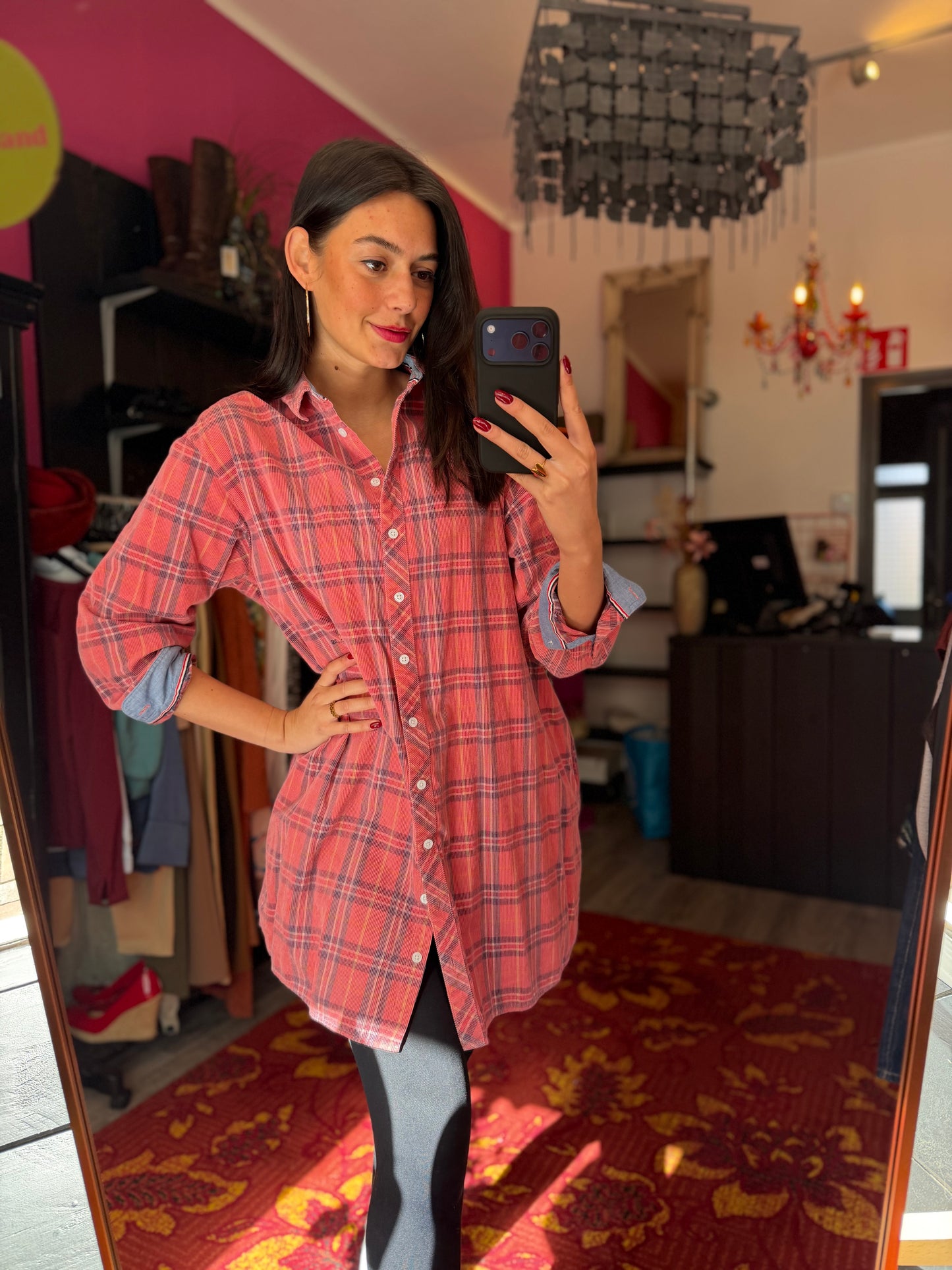 413-22 Tommy Hilfiger blouse jurk maat L