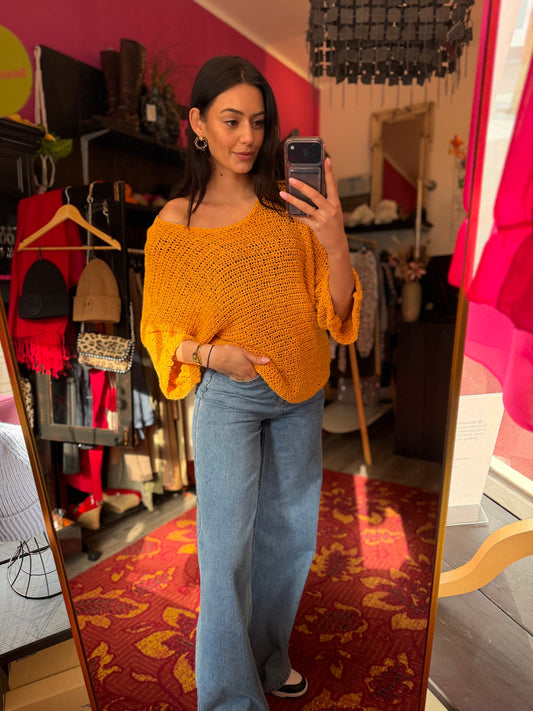 502-4 Friday denim wide jeans maat 36