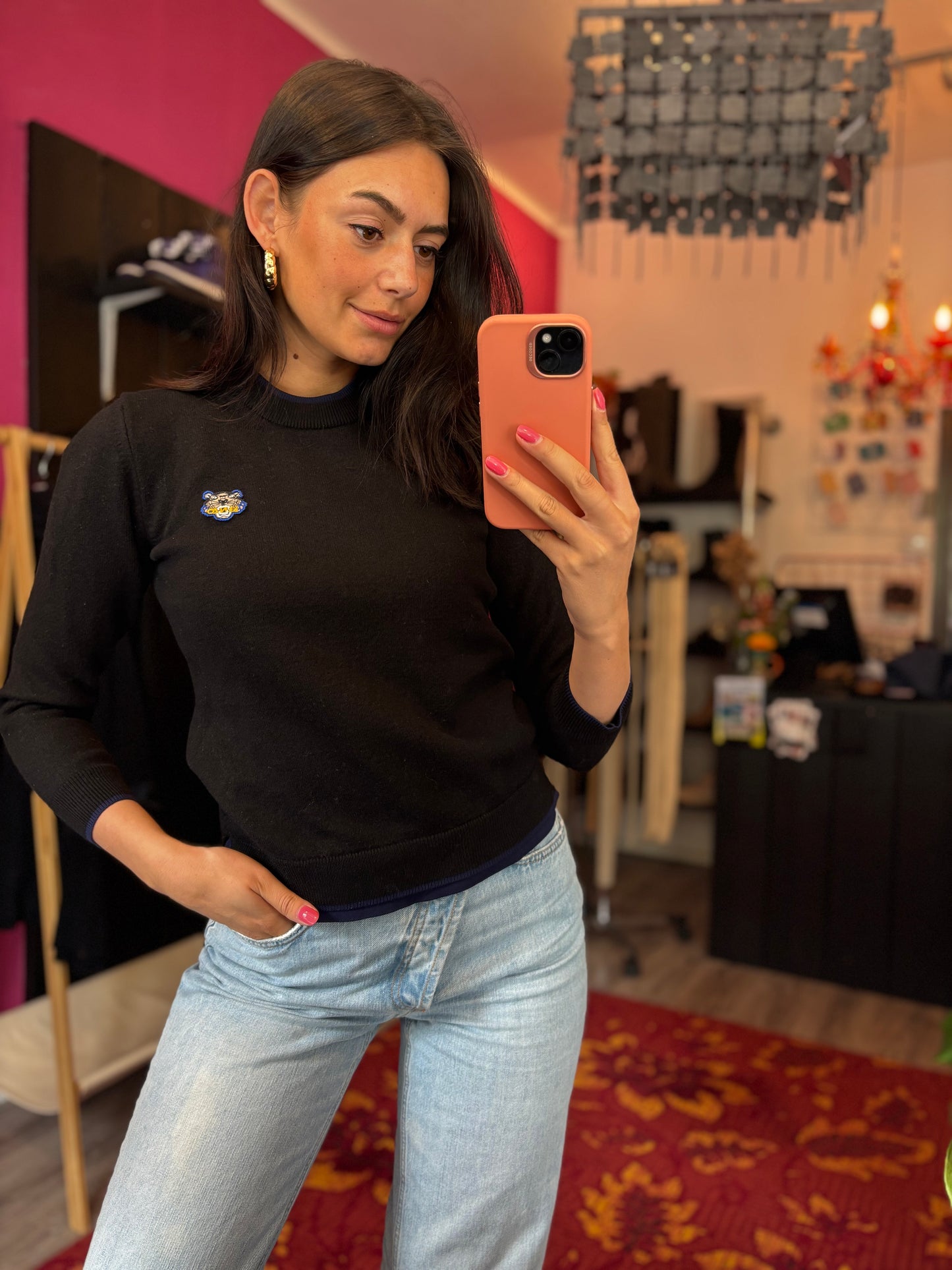 431-10 Kenzo wollen trui maat S