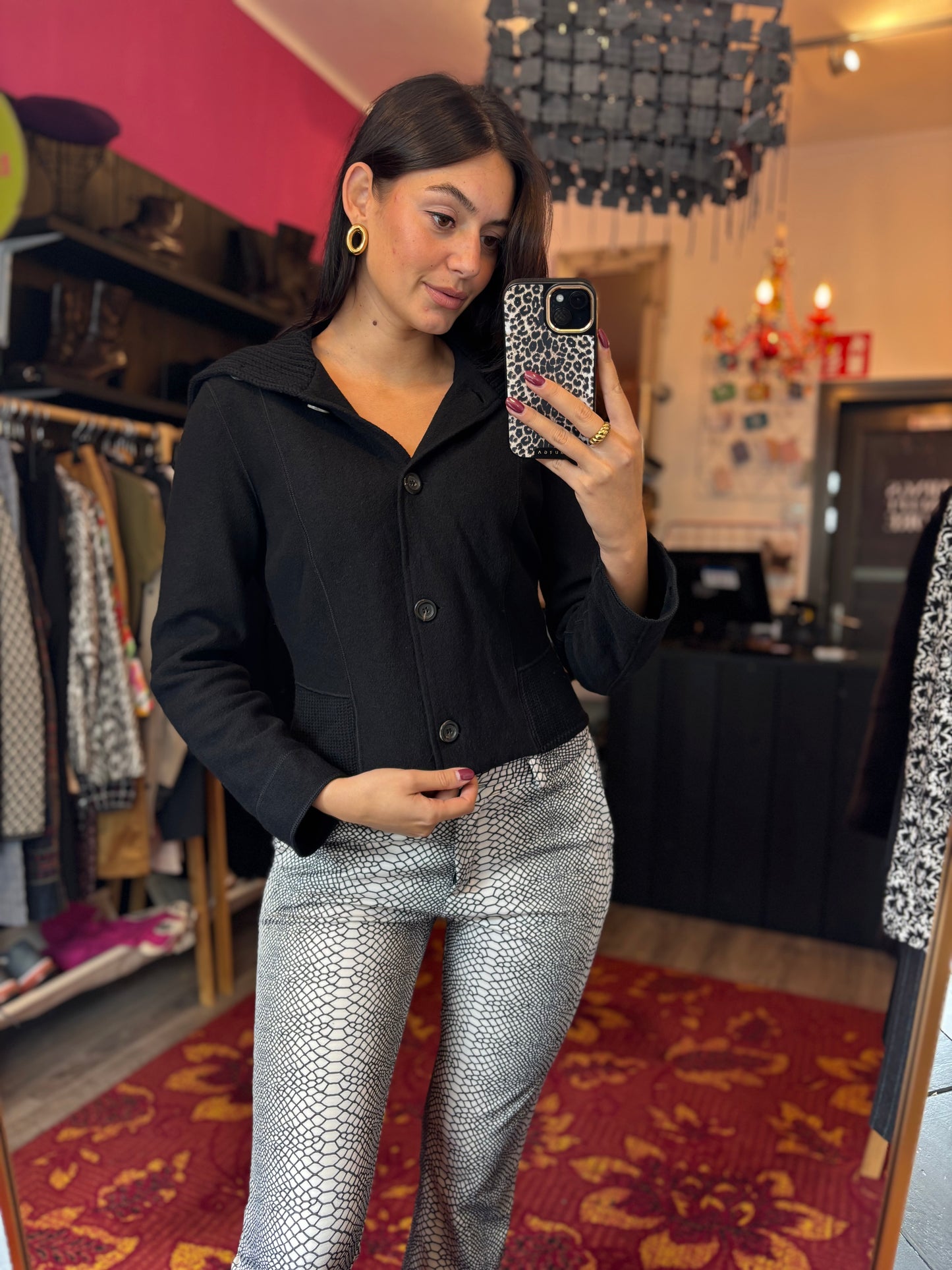 475-3 Marc cain vest wol maat M