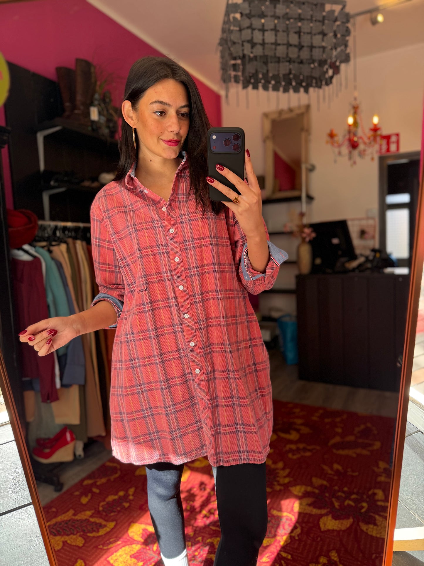 413-22 Tommy Hilfiger blouse jurk maat L