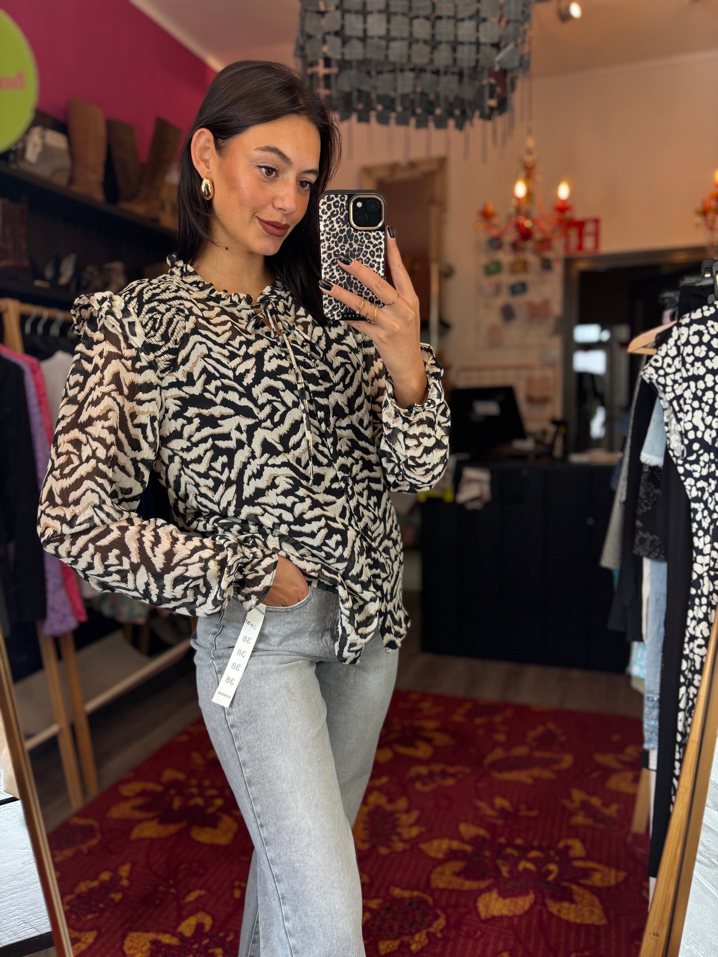 227-442 City life blouse size L