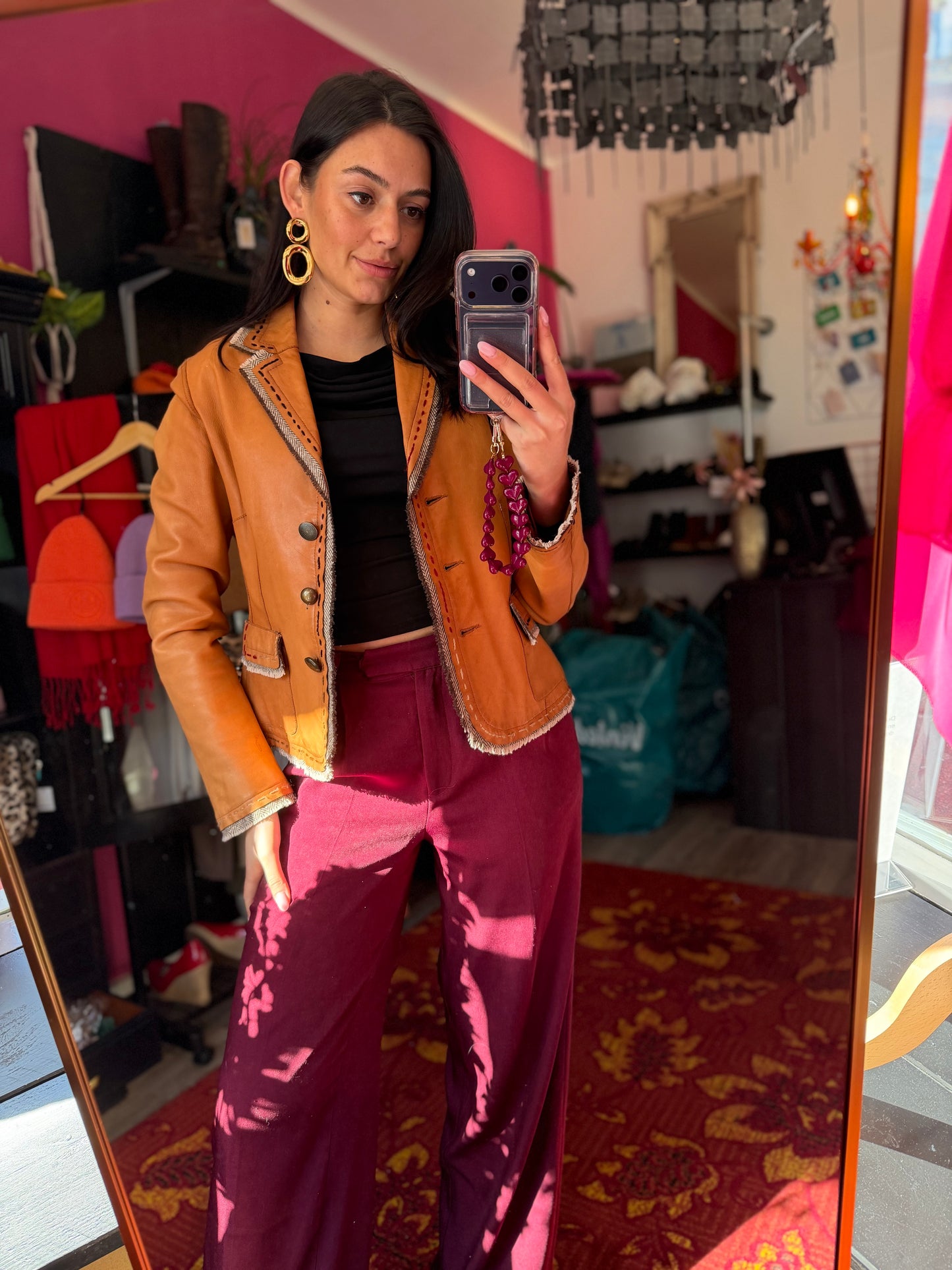 406-16 Company&Co leren jasje maat 38/40