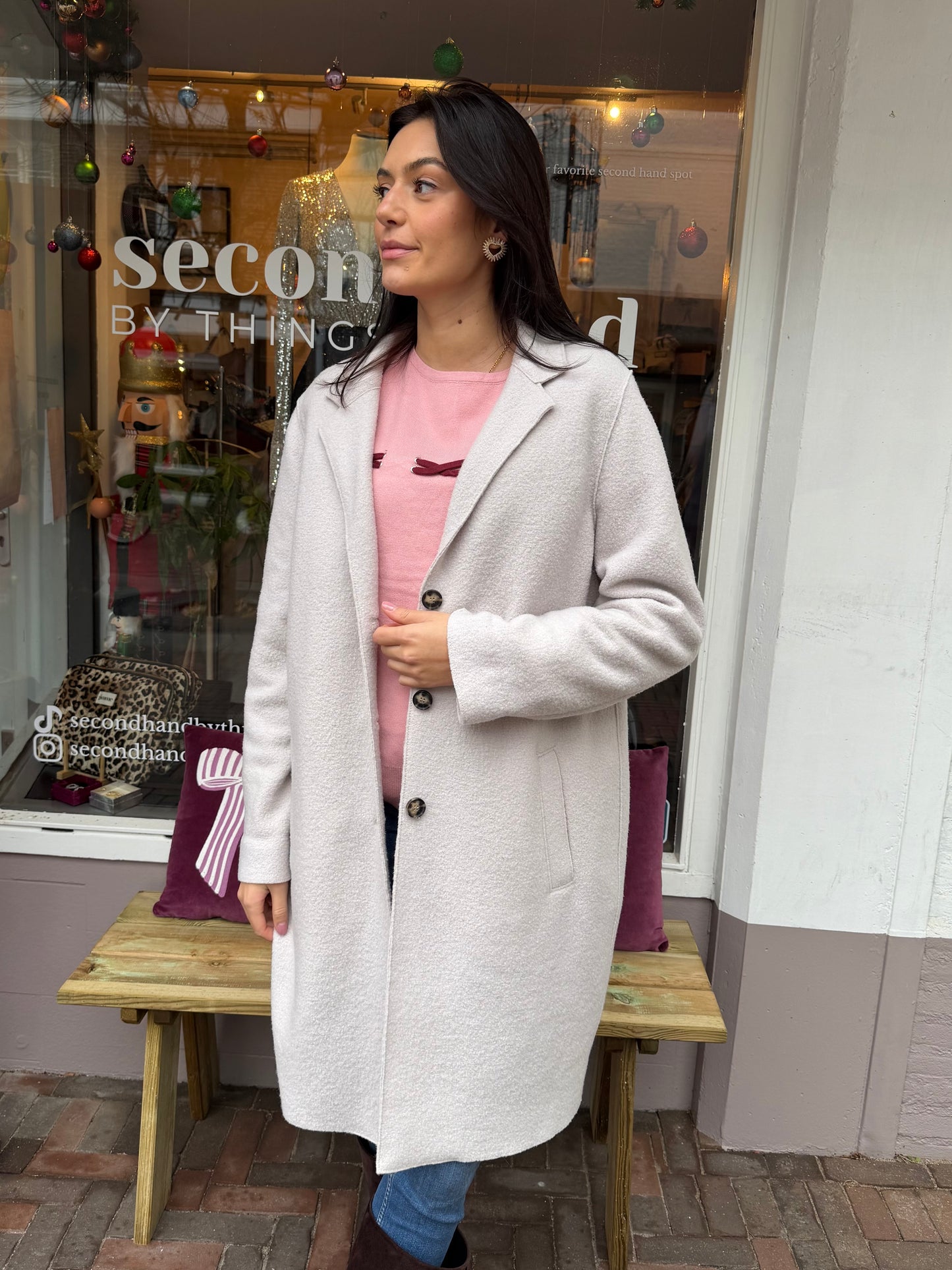 254-84 Oui jas creme maat 46