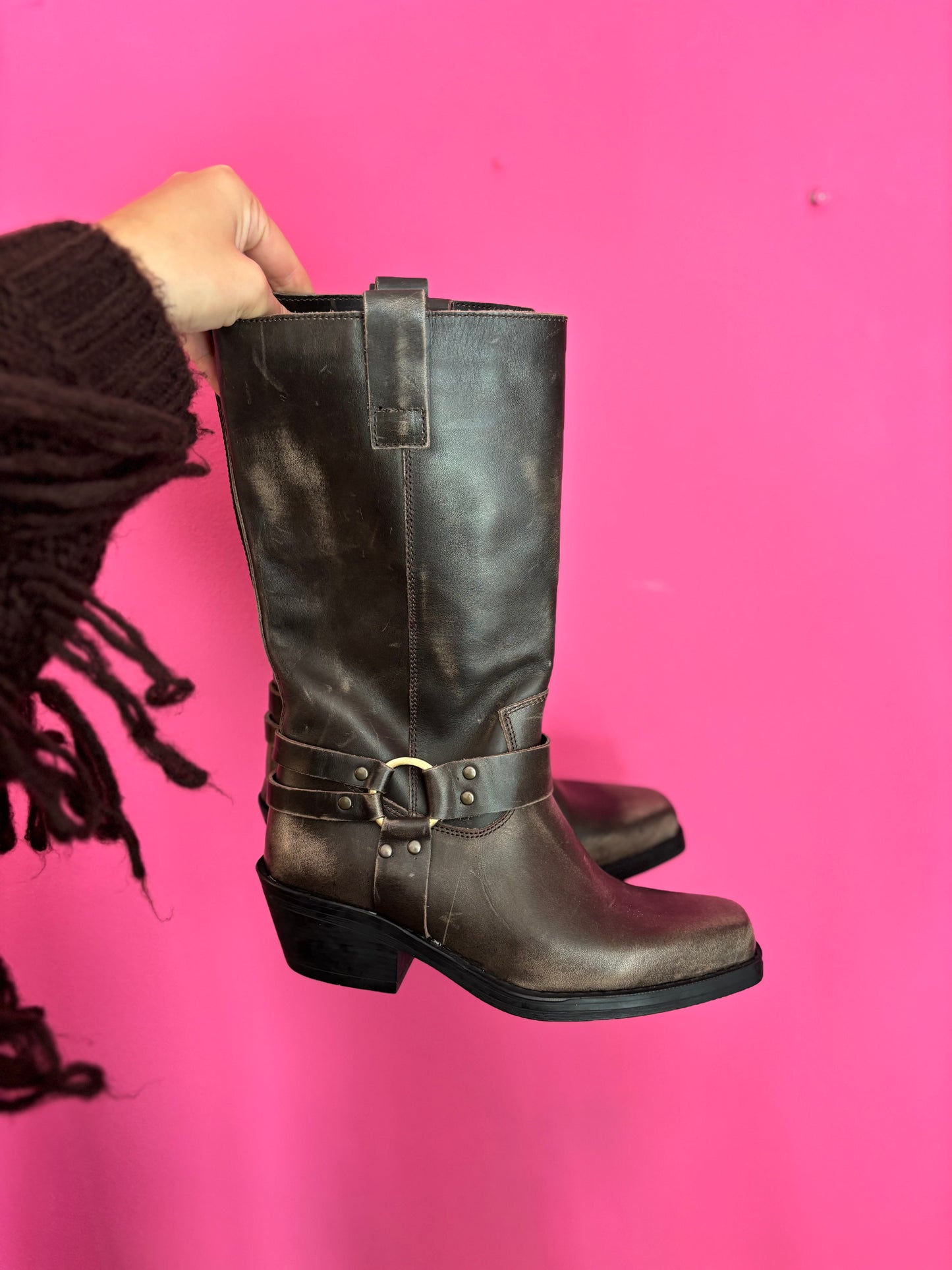 163-45 Manfield cowboy boot size 37 new