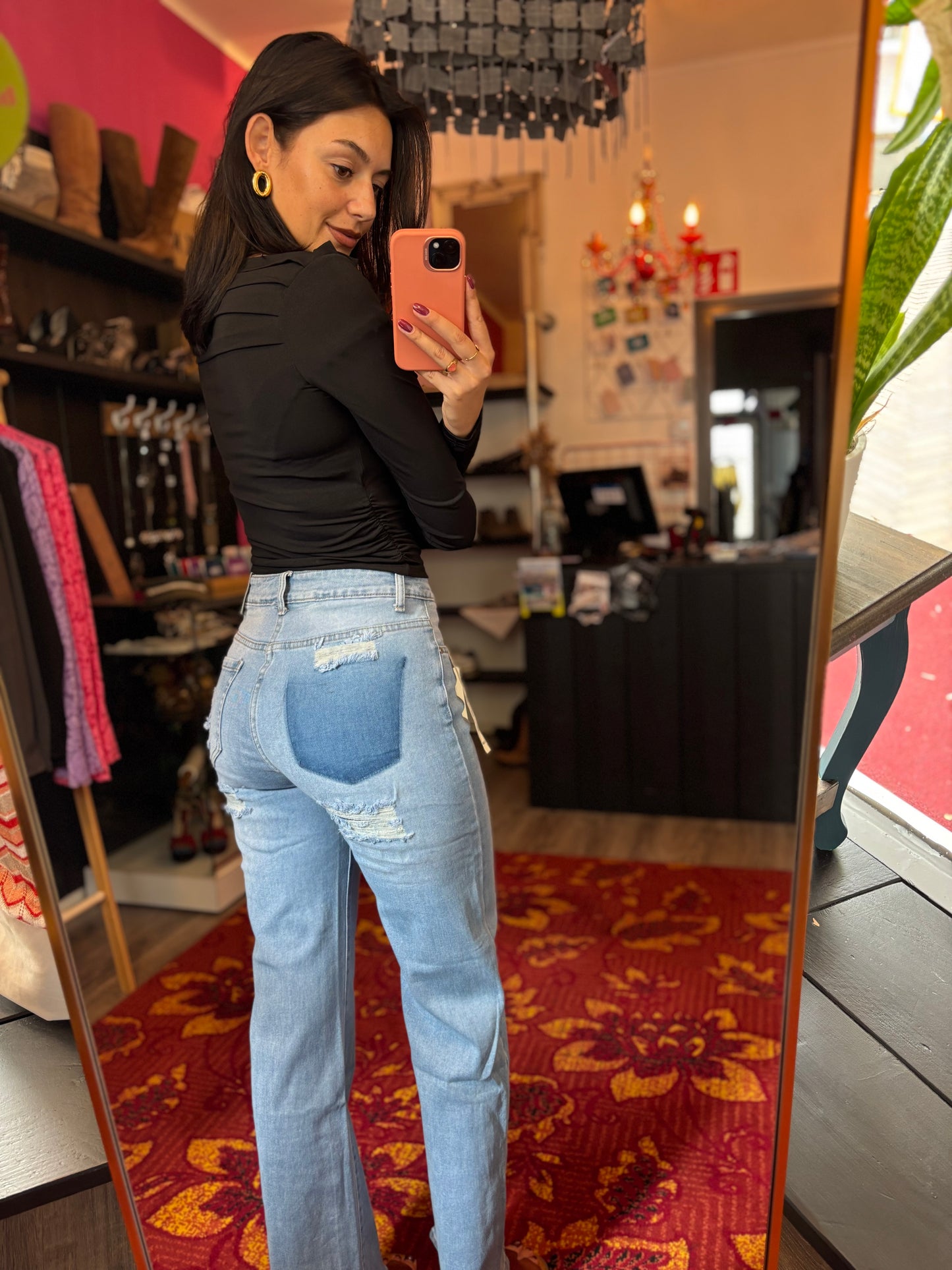 459-38 Red Berry paris jeans blue