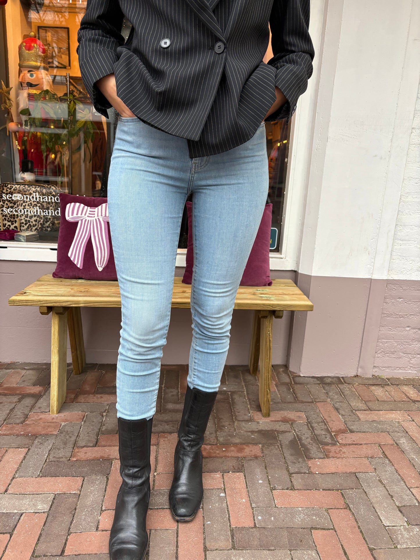 502-5 Levi’s Mile High skinny jeans maat 27