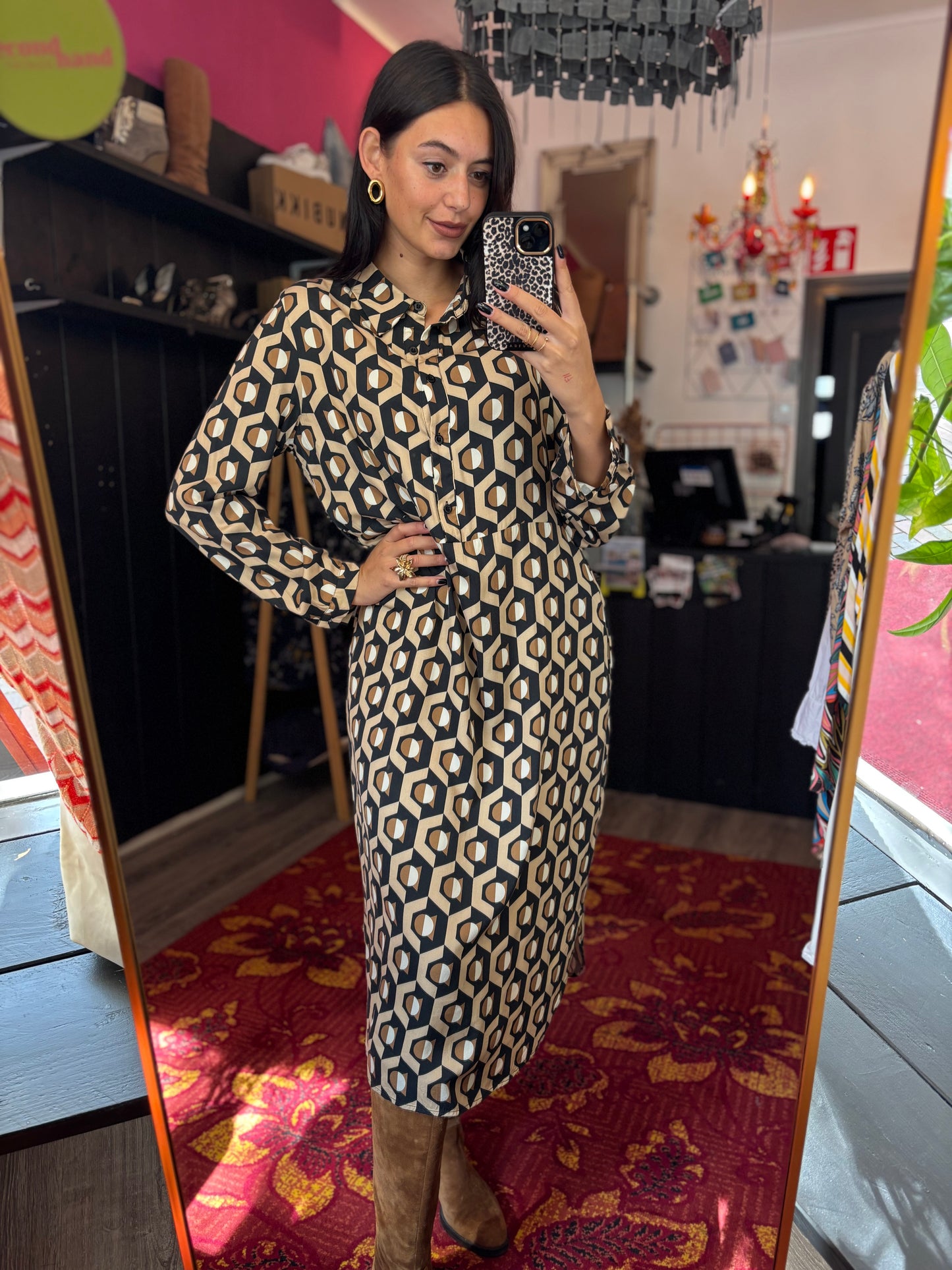 186-149 Smashed Lemon jurk maat M