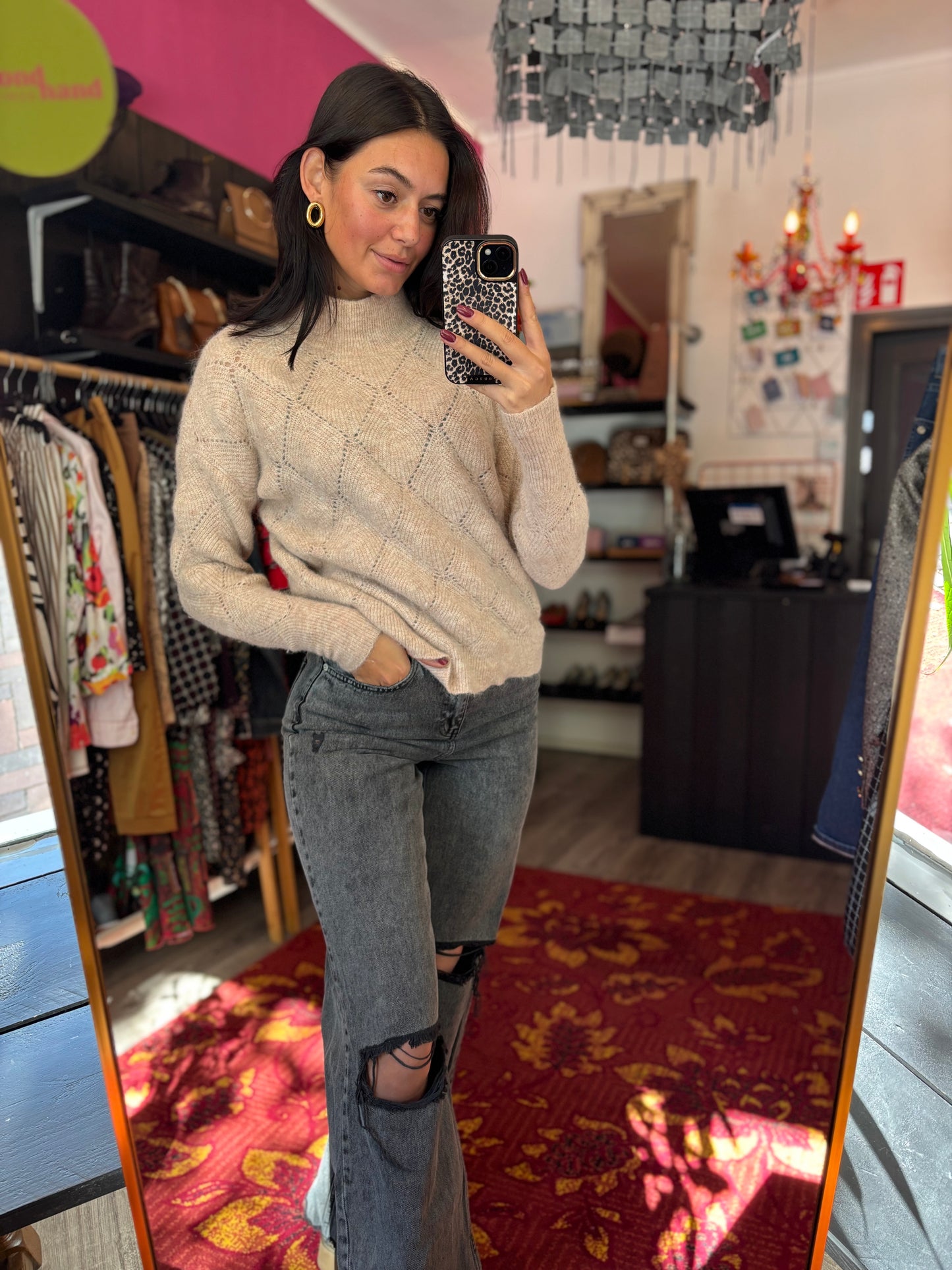 79-22 Colourful rebel jeans maat S