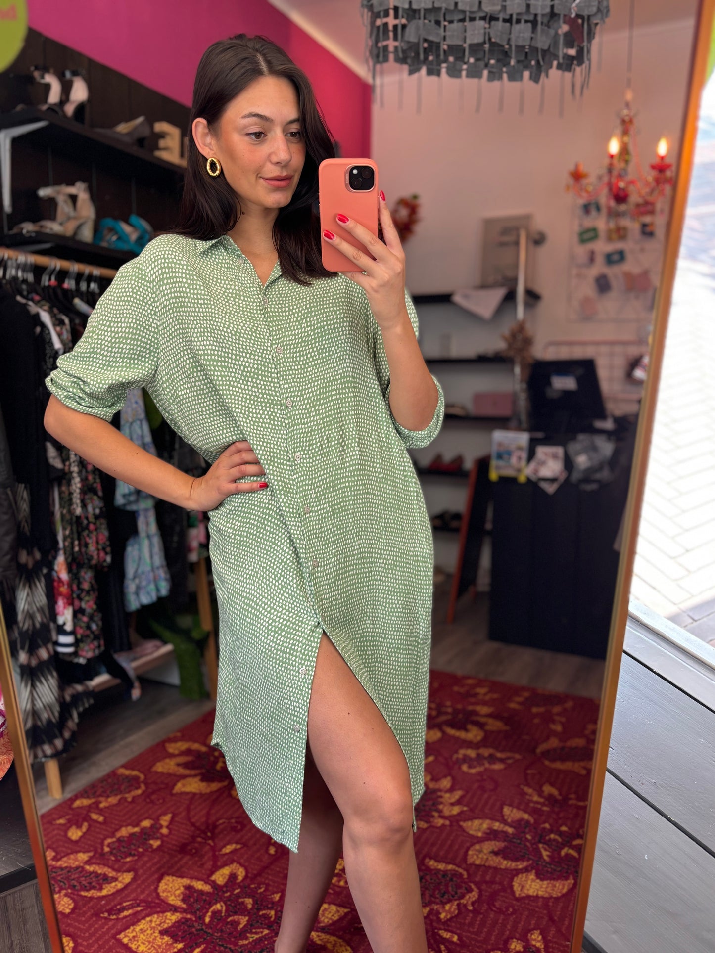 452-35 Anna dress green size XXL