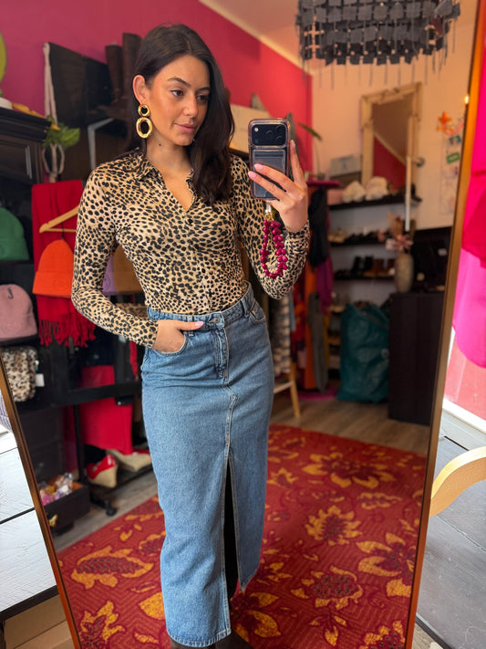 480-10 H&M spijkerrok maat 38