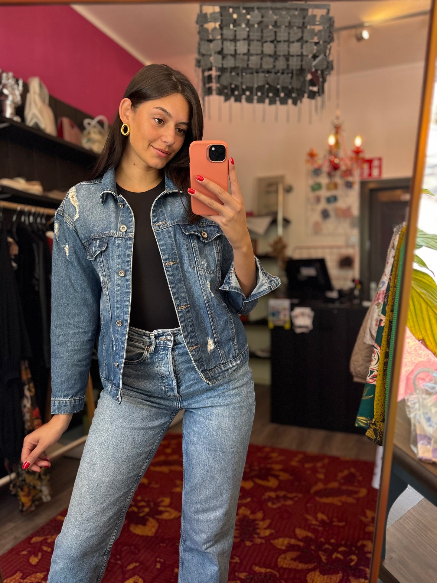 280-20 Cindy jeans spijkerjas maat S