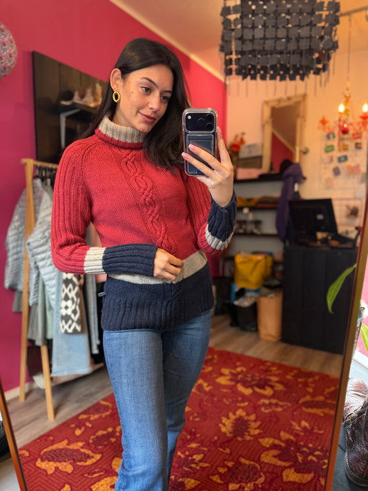 411-161 Blue&you trui lamswol maat S