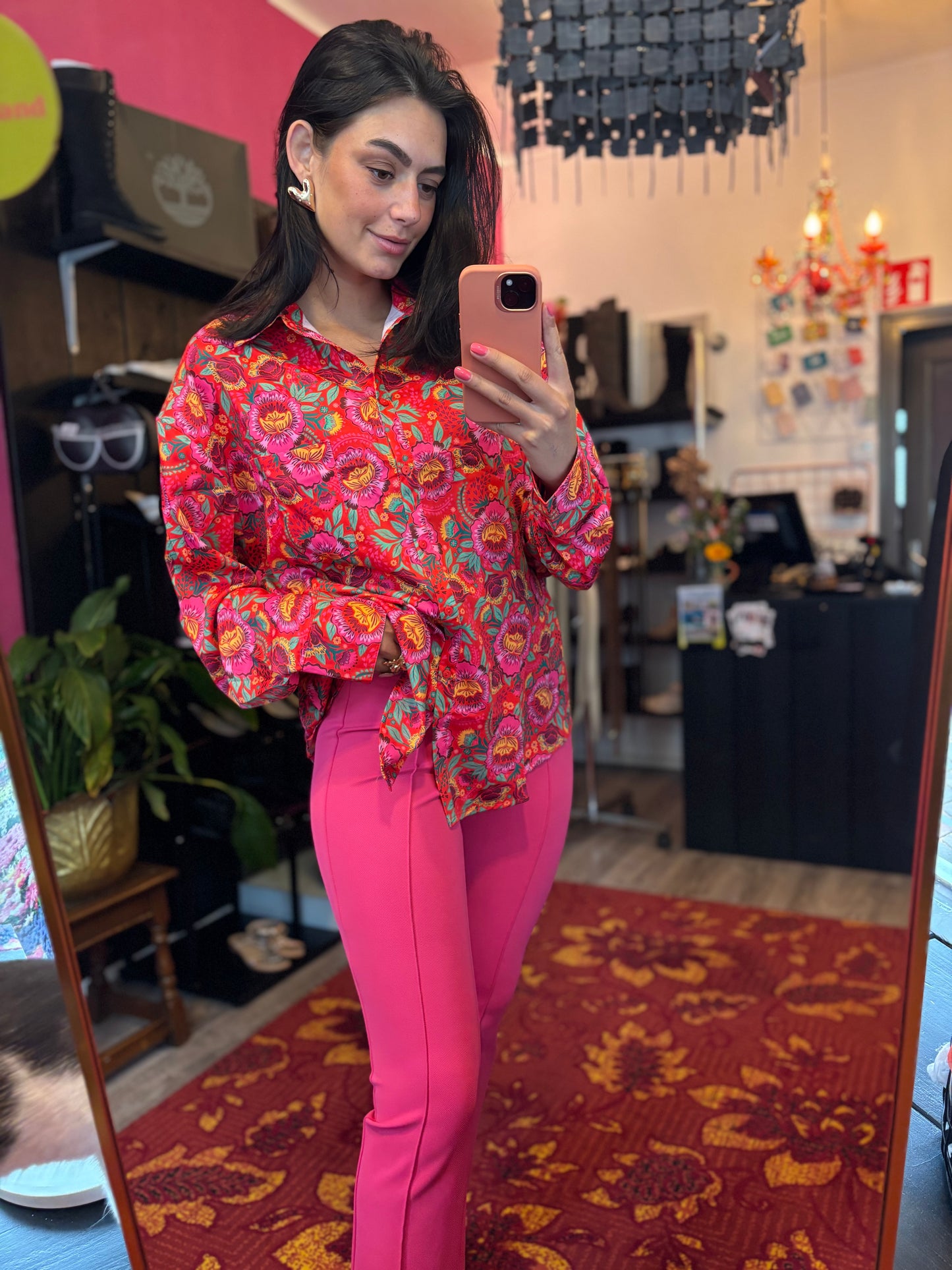 15-109 Cambio broek roze maat S