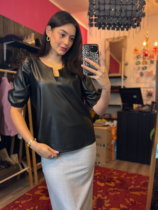 489-4 Studio Anneloes pu top maat M