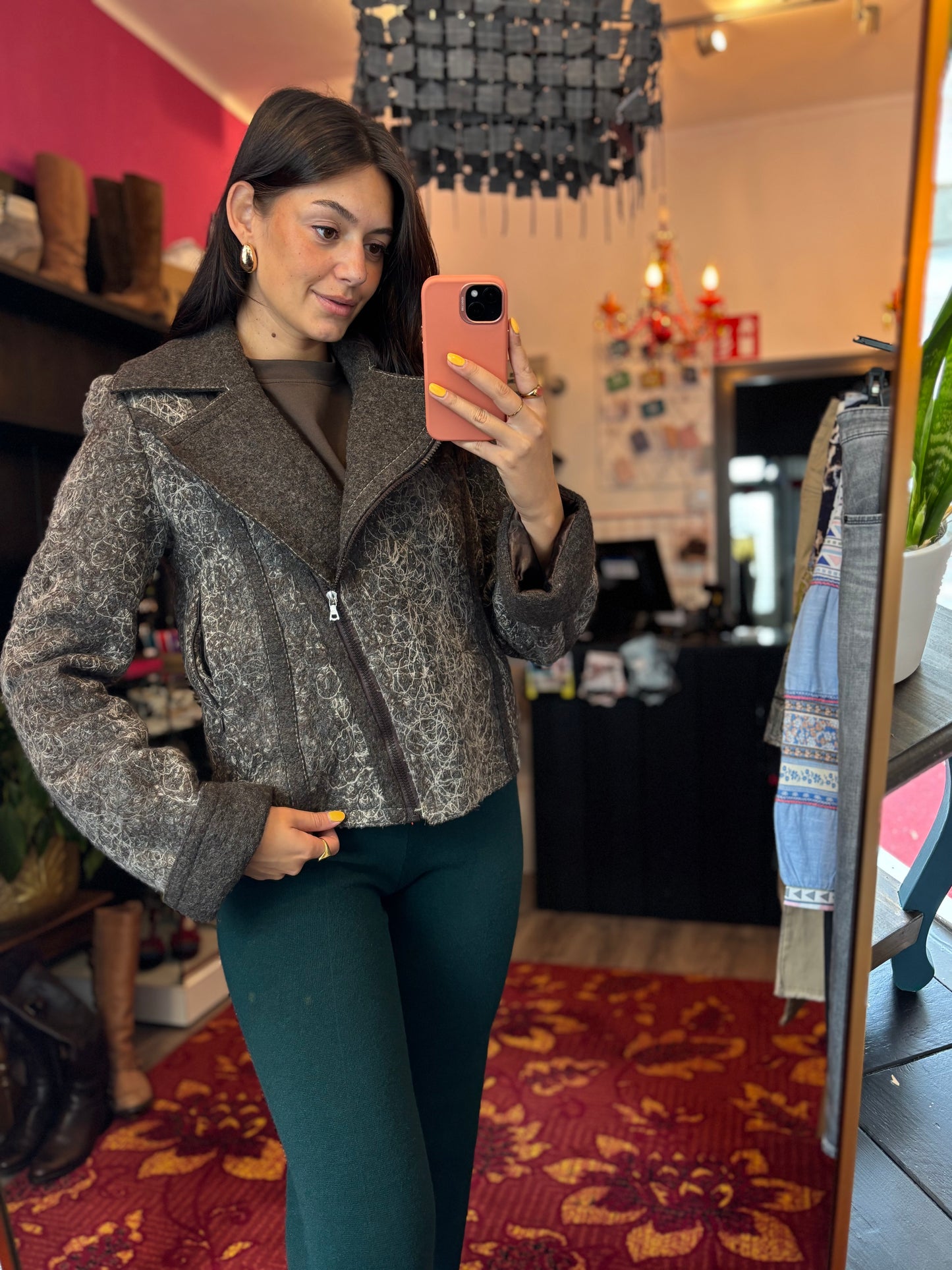 400-120 Creenstone jas kort maat L