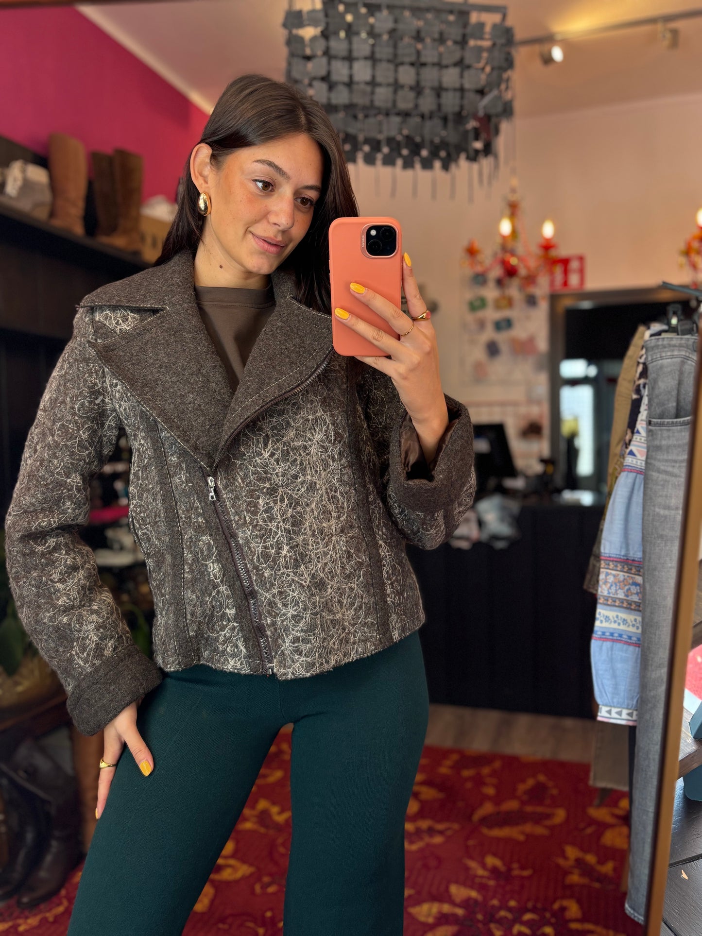 400-120 Creenstone jas kort maat L