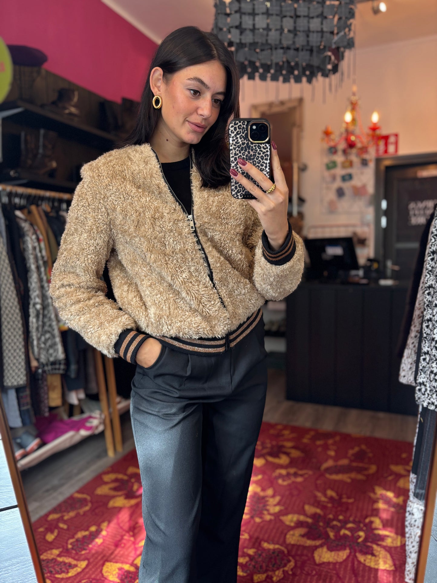 176-126 Rino&pelle teddyjacket maat 34