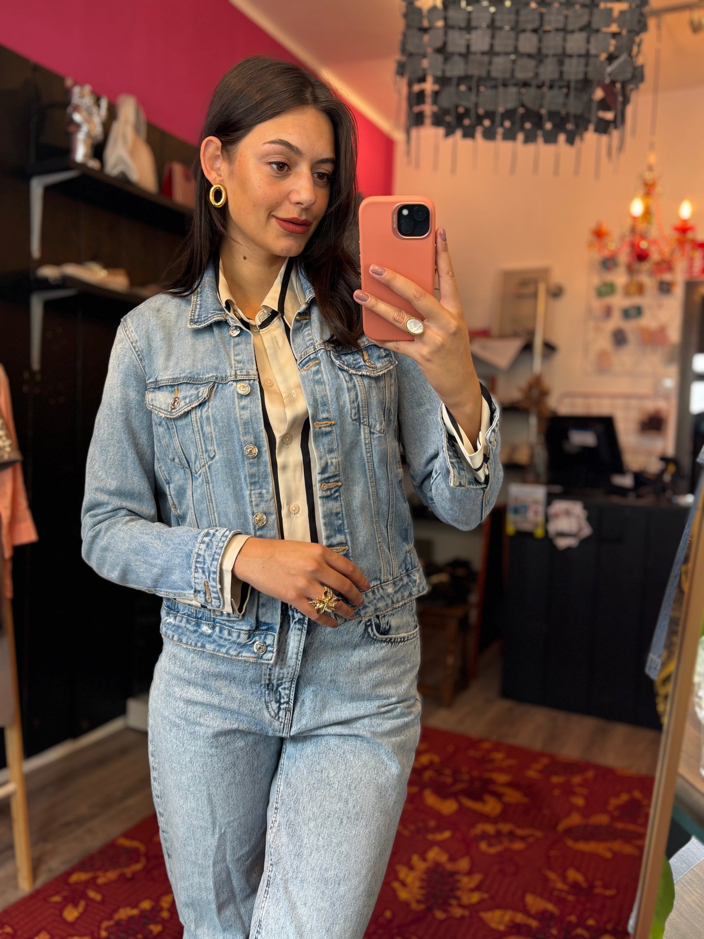 284-121 Zara spijkerjas maat M