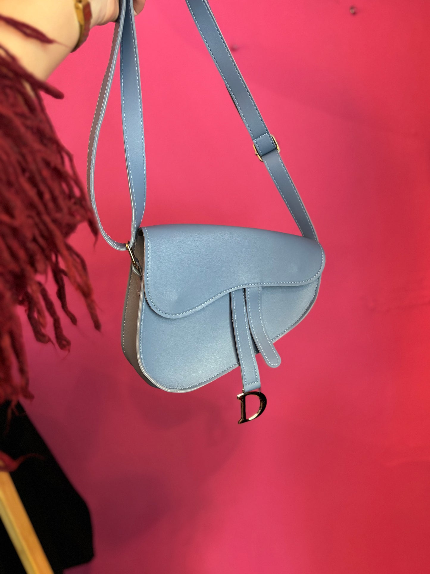 400-147 Blauwe schoudertas