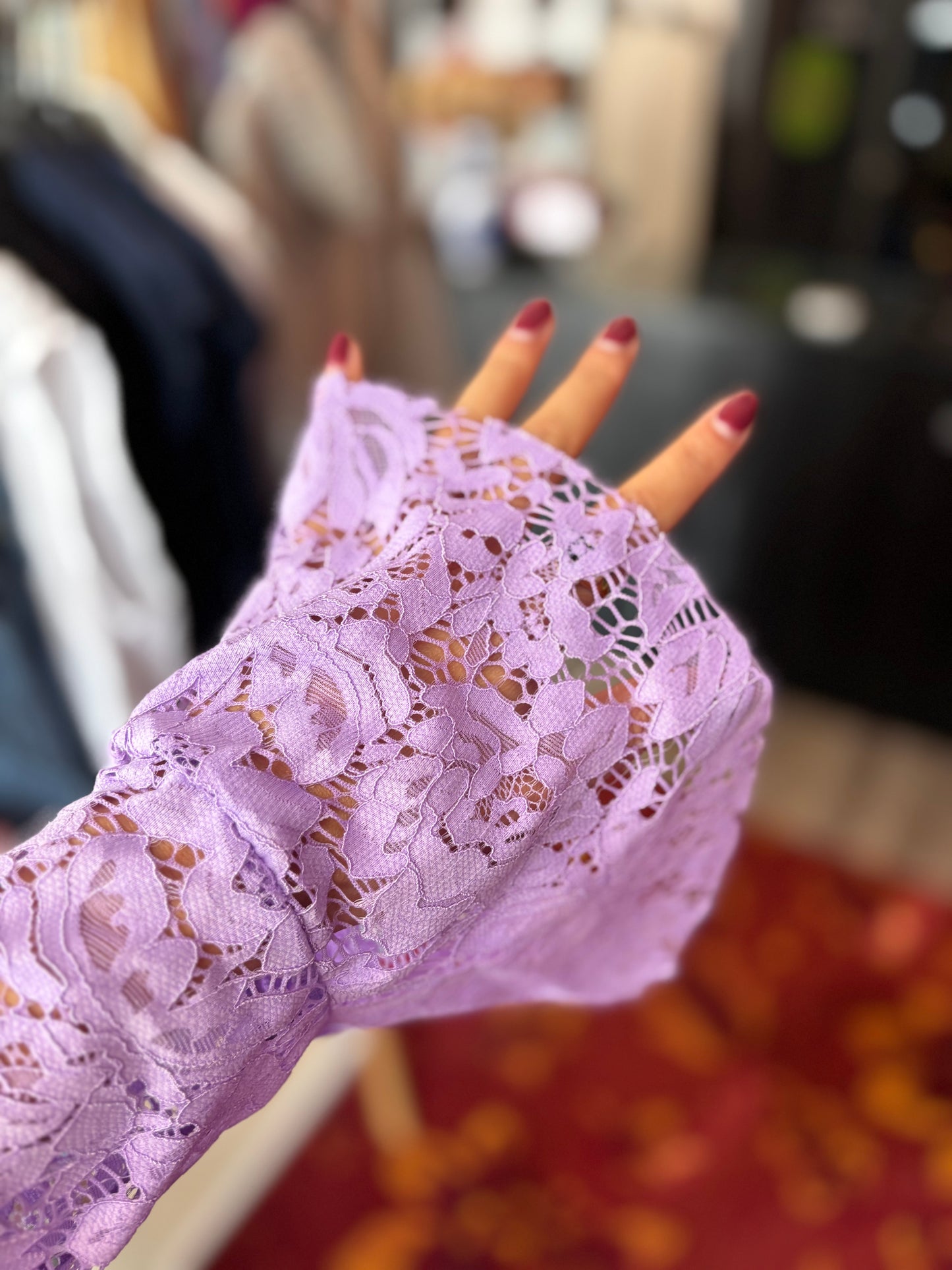 459-51 Top kant paars 4XL/5XL