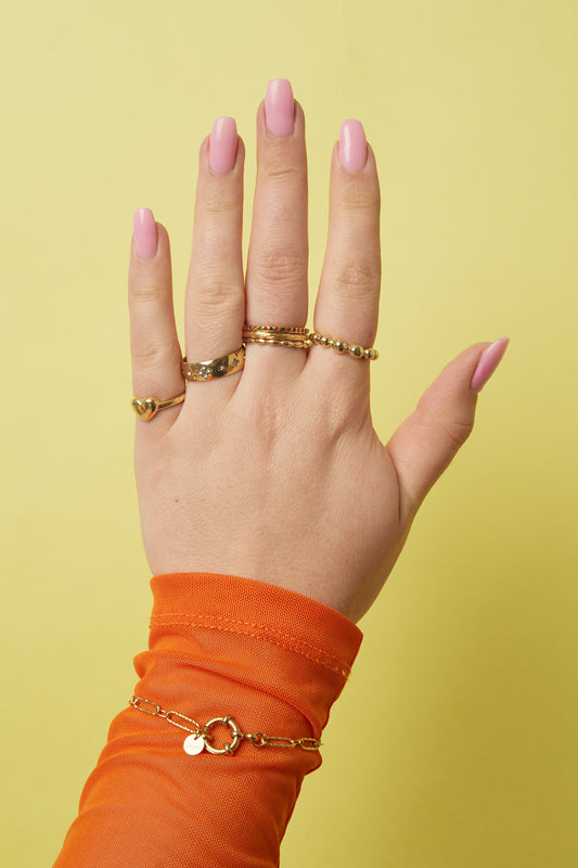 Statement ring with beads